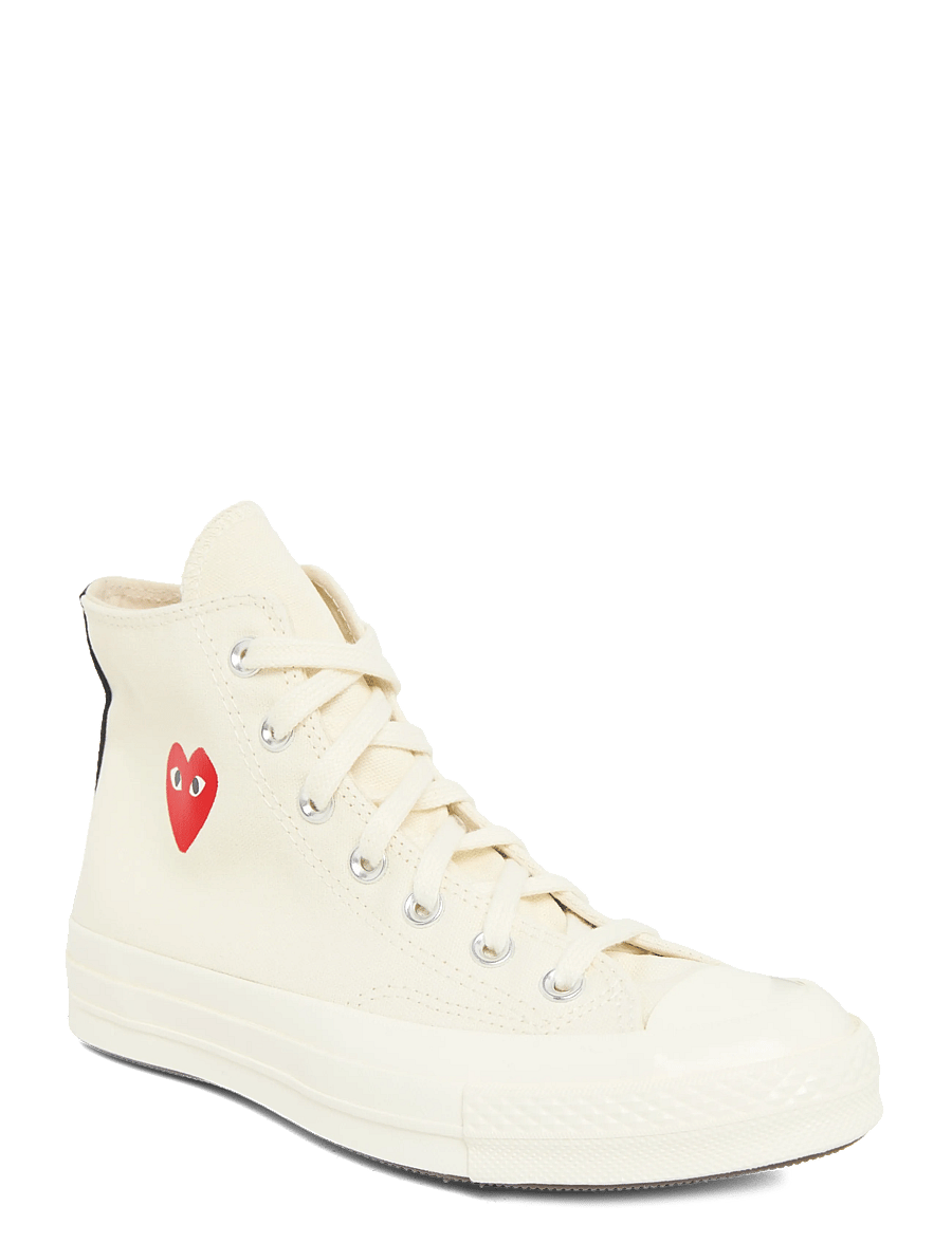 Comme des Garçons - Play Converse High Top Sneakers - hohe sneaker - white - 0