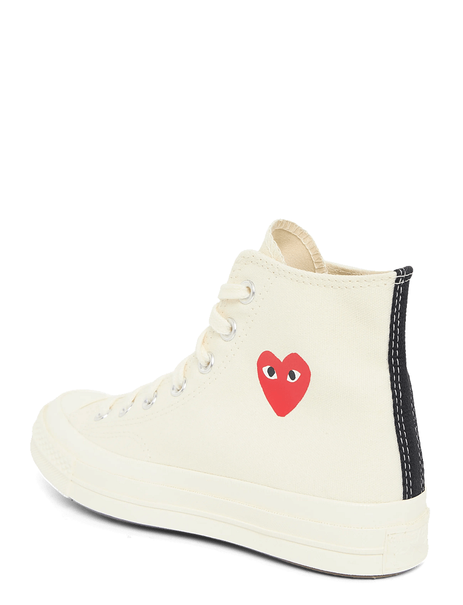 Comme des Garçons - Play Converse High Top Sneakers - hohe sneaker - white - 1