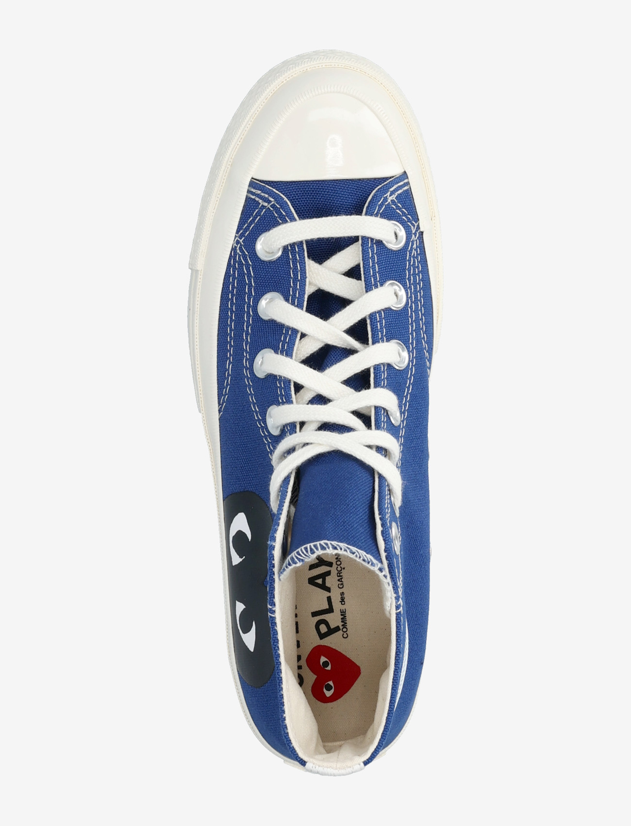 Comme des Garçons - Play Converse Blue High Top Sneakers - høje sneakers - blue - 3