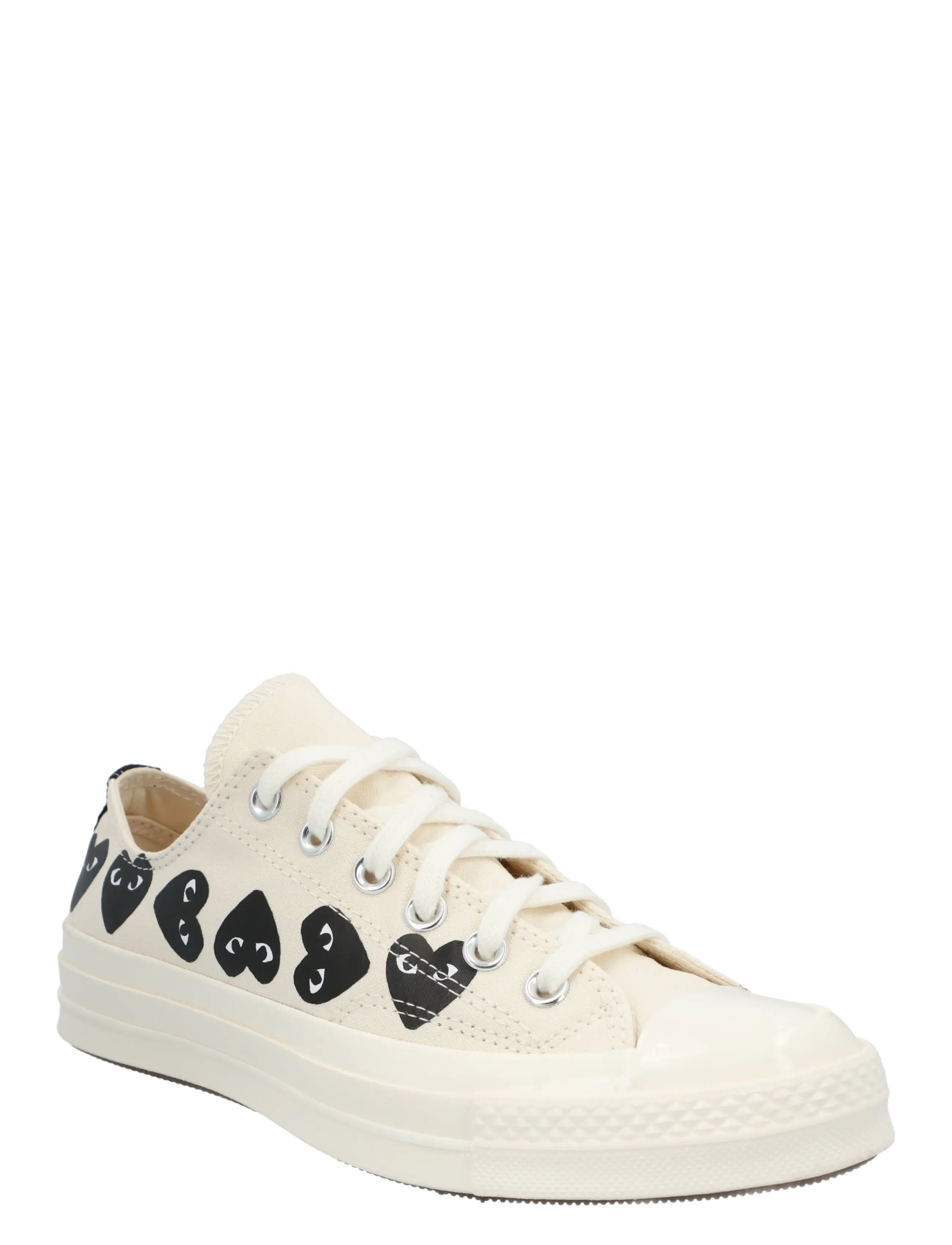 Comme des Garçons Converse X Play Comme Des Garcons Chuck 70 Multi Heart, Chuck 70 Multi Herz Low Top Sneaker, Creme, Gr.39
