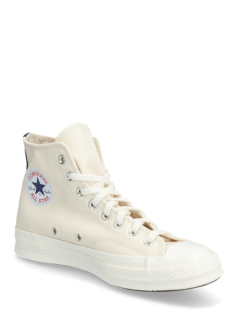 Comme des Garçons - Play Converse Blue High Top Sneakers - høje sneakers - white - 0
