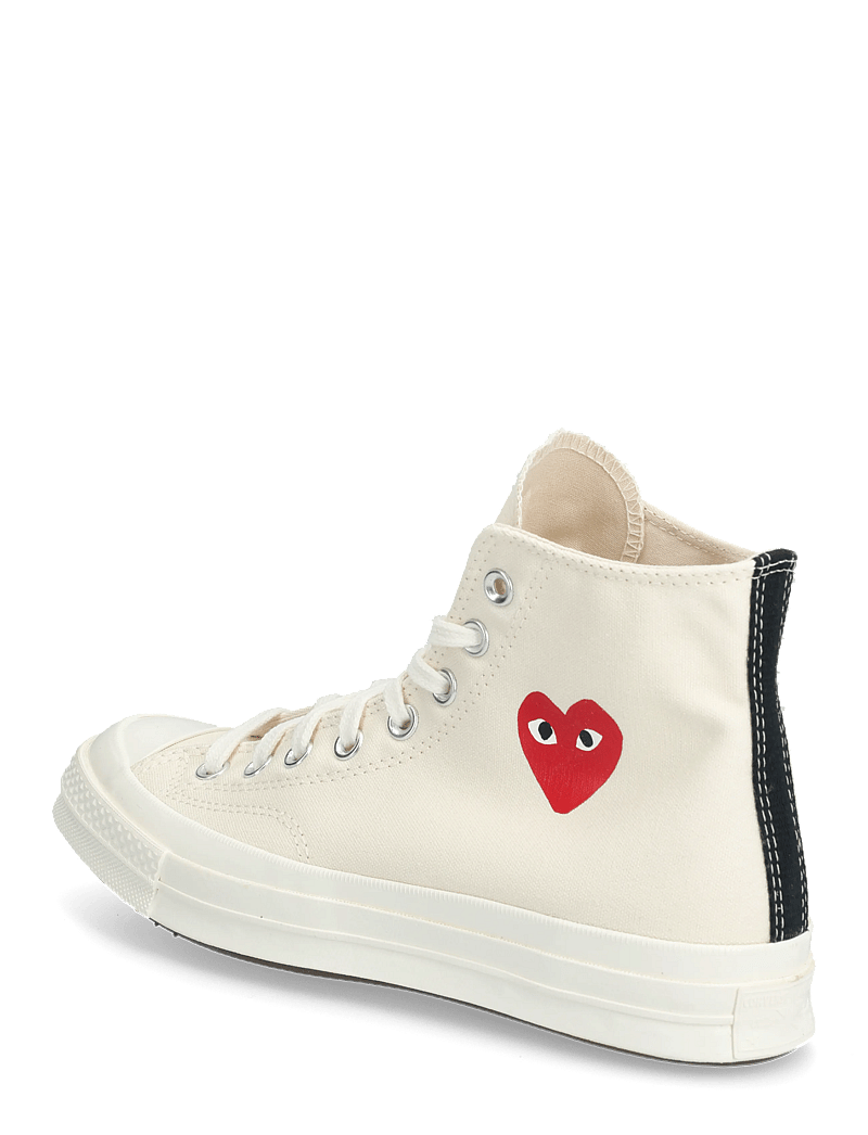Comme des Garçons - Play Converse Blue High Top Sneakers - høje sneakers - white - 1