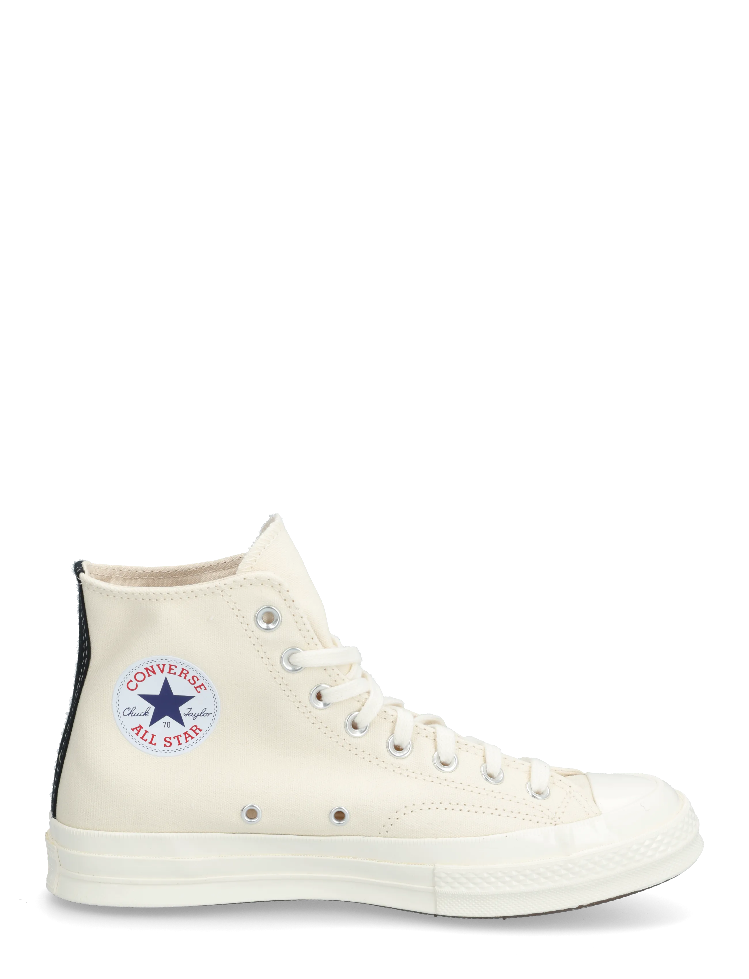 Comme des Garçons - Play Converse Blue High Top Sneakers - kõrge säärega tossud - white - 2
