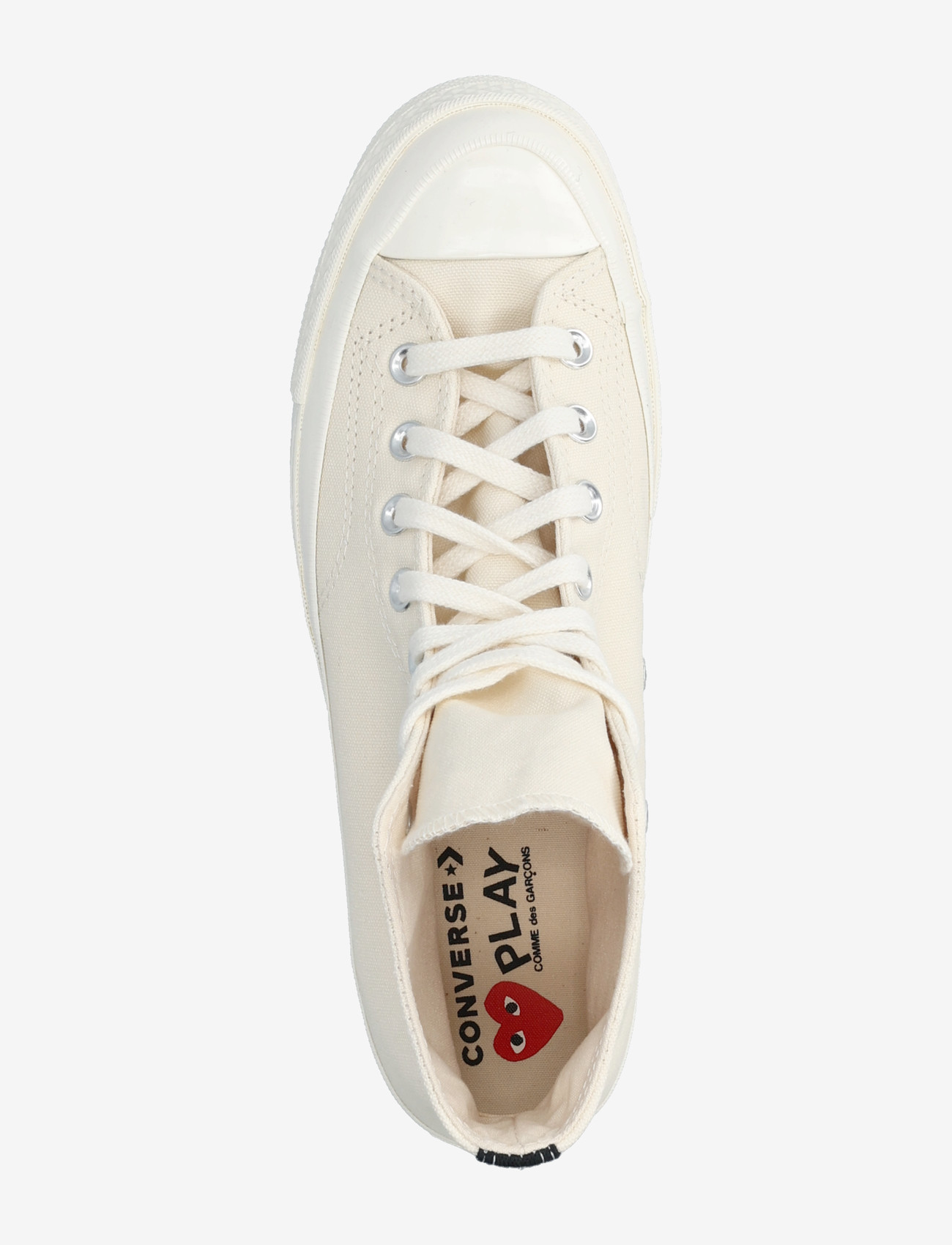 Comme des Garçons - Play Converse Blue High Top Sneakers - høje sneakers - white - 3