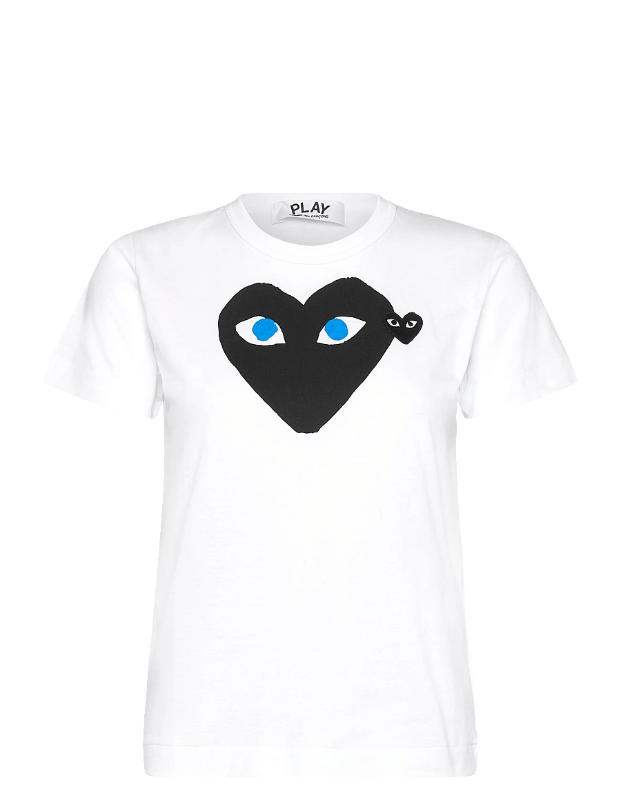 Comme des Garçons - Play Heart Print T-shirt - t-shirts - white - 0