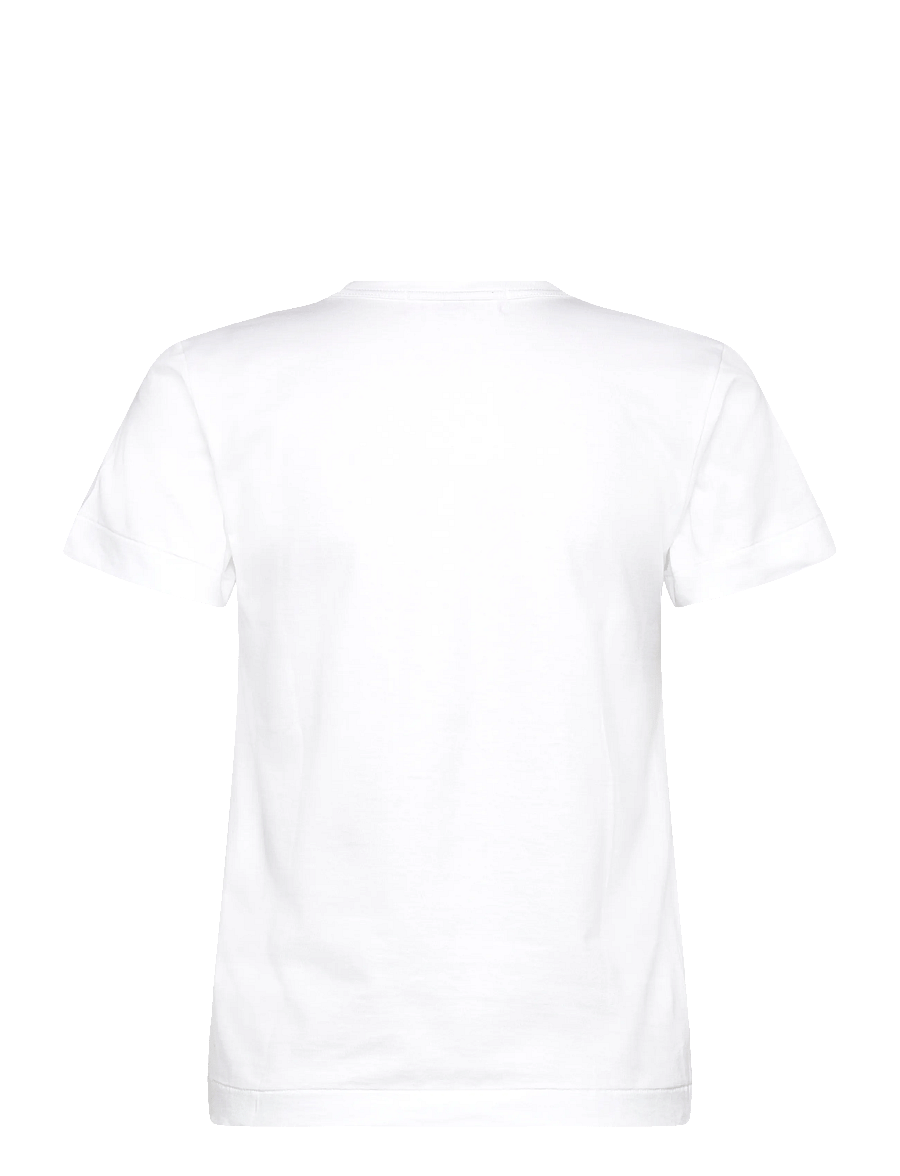 Comme des Garçons - Play Heart Print T-shirt - t-shirts - white - 1