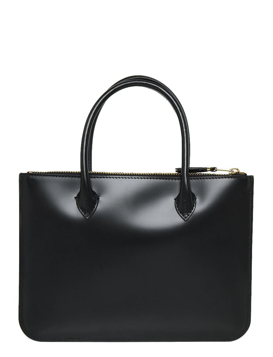 Comme des Garçons - Wallet Leather Tote - black - 0
