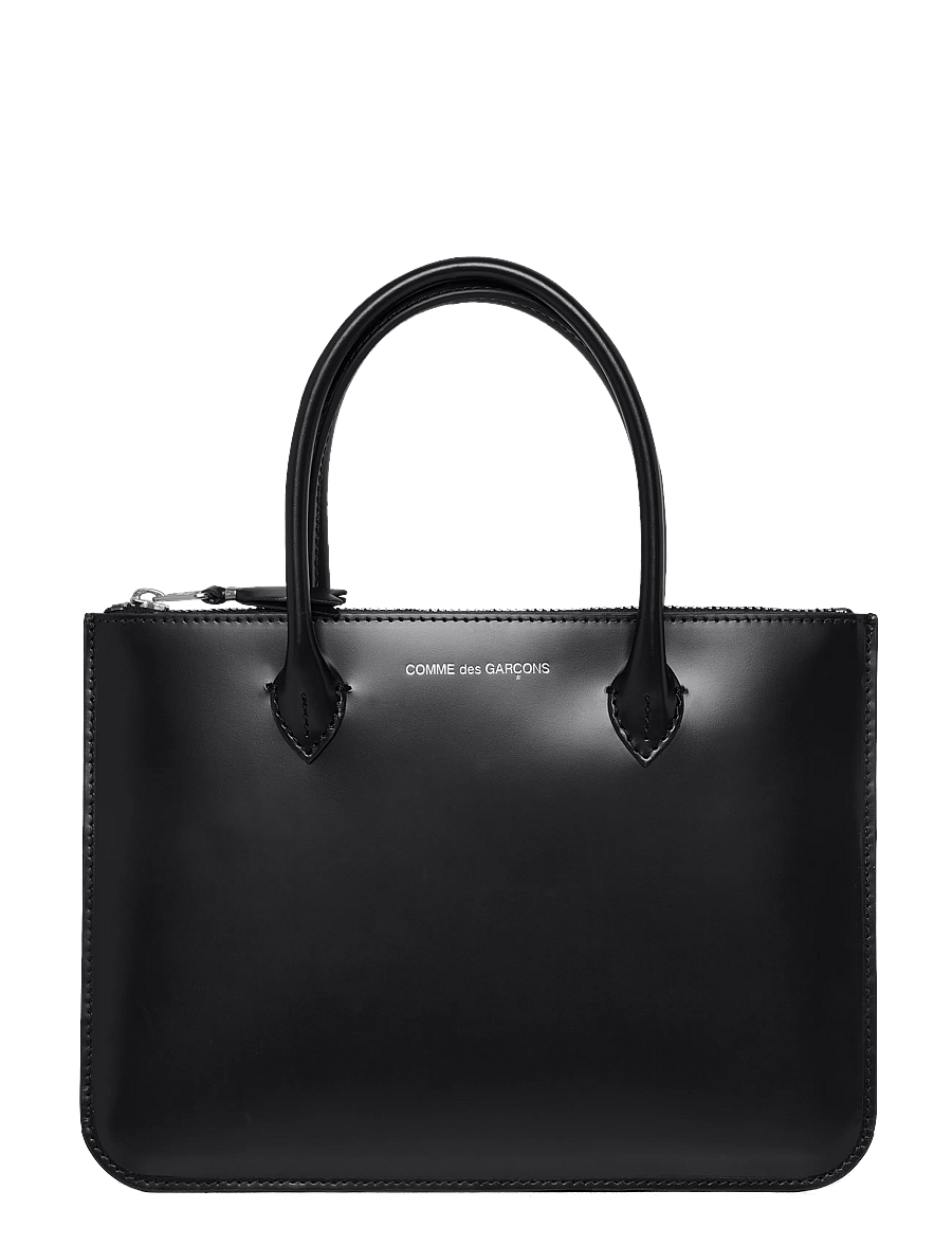 Comme des Garçons - Wallet Leather Tote - black - 1
