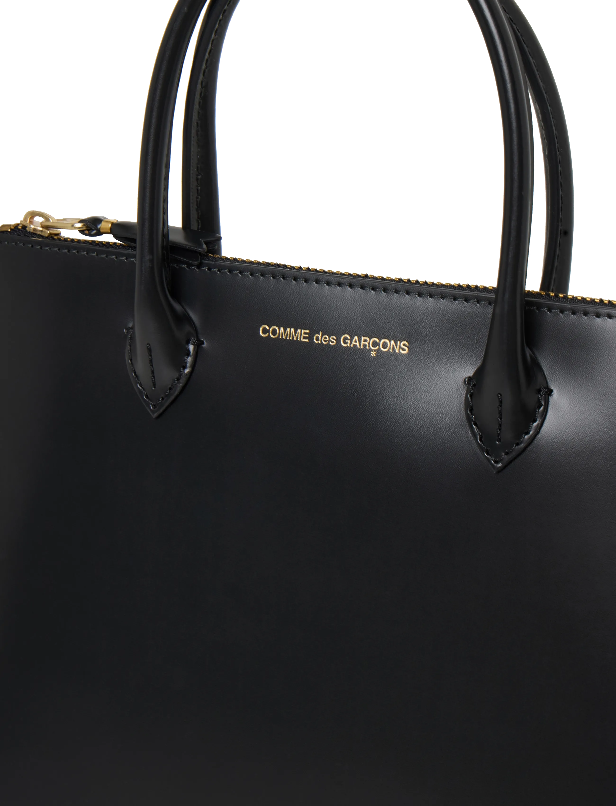 Comme des Garçons - Wallet Leather Tote - black - 2