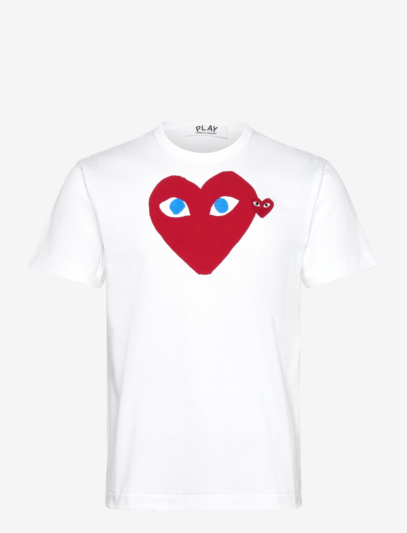 Comme des Garçons - White Heart T-Shirt - kortærmede t-shirts - white - 0