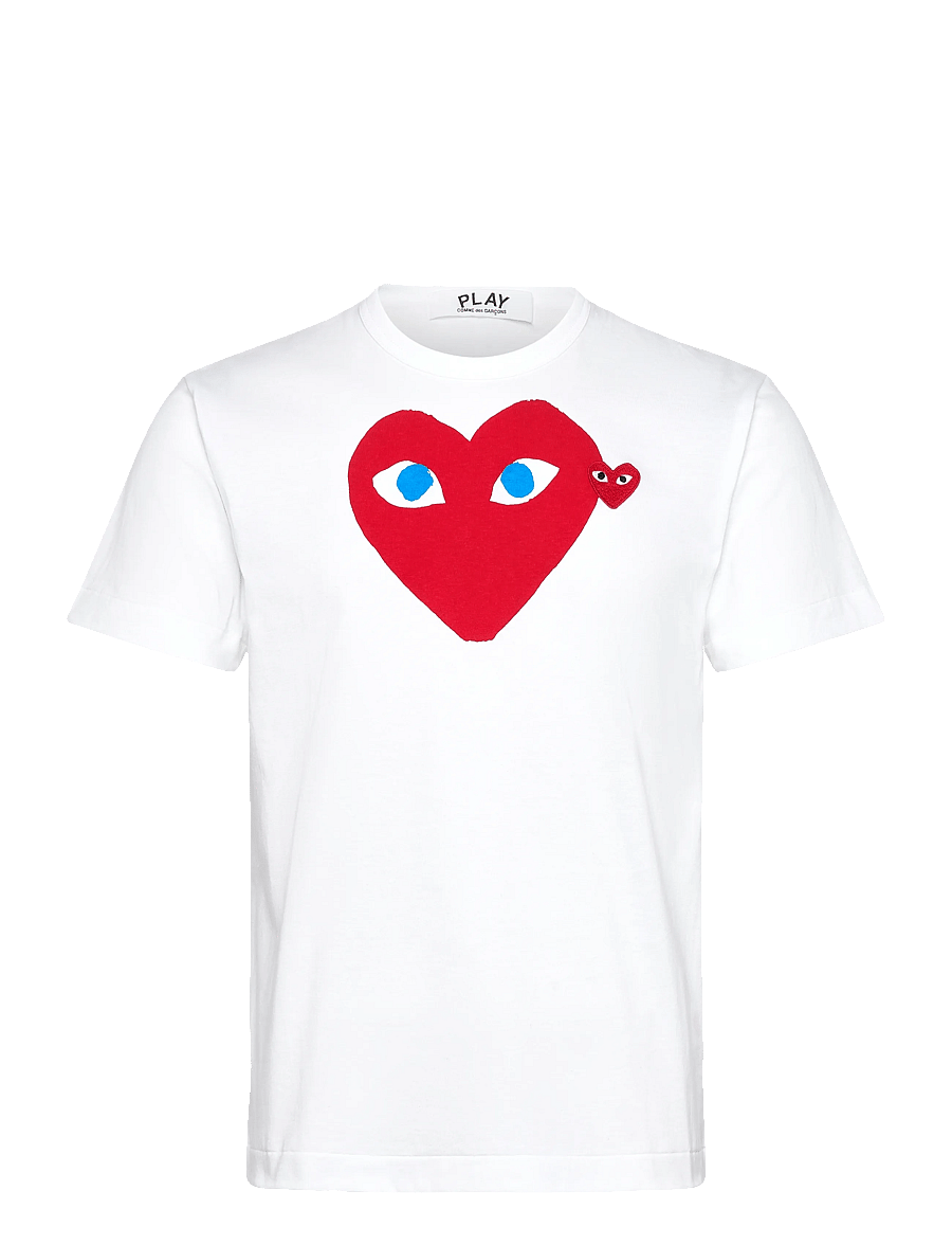 Comme des Garçons - White Heart T-Shirt - t-paidat - white - 0