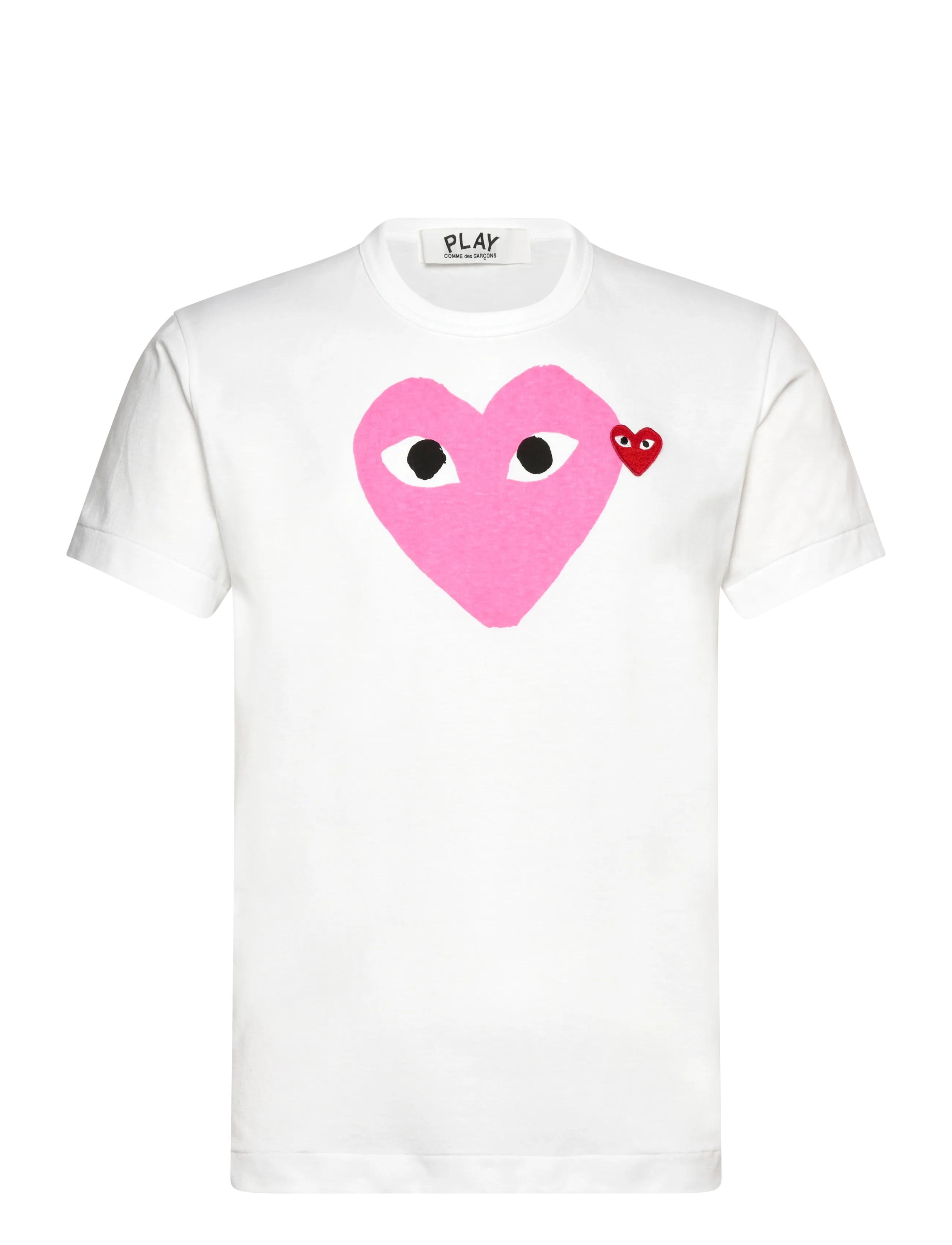 Comme des Garçons Heart Logo Short-Sleeve - Nowości - WHITE / white