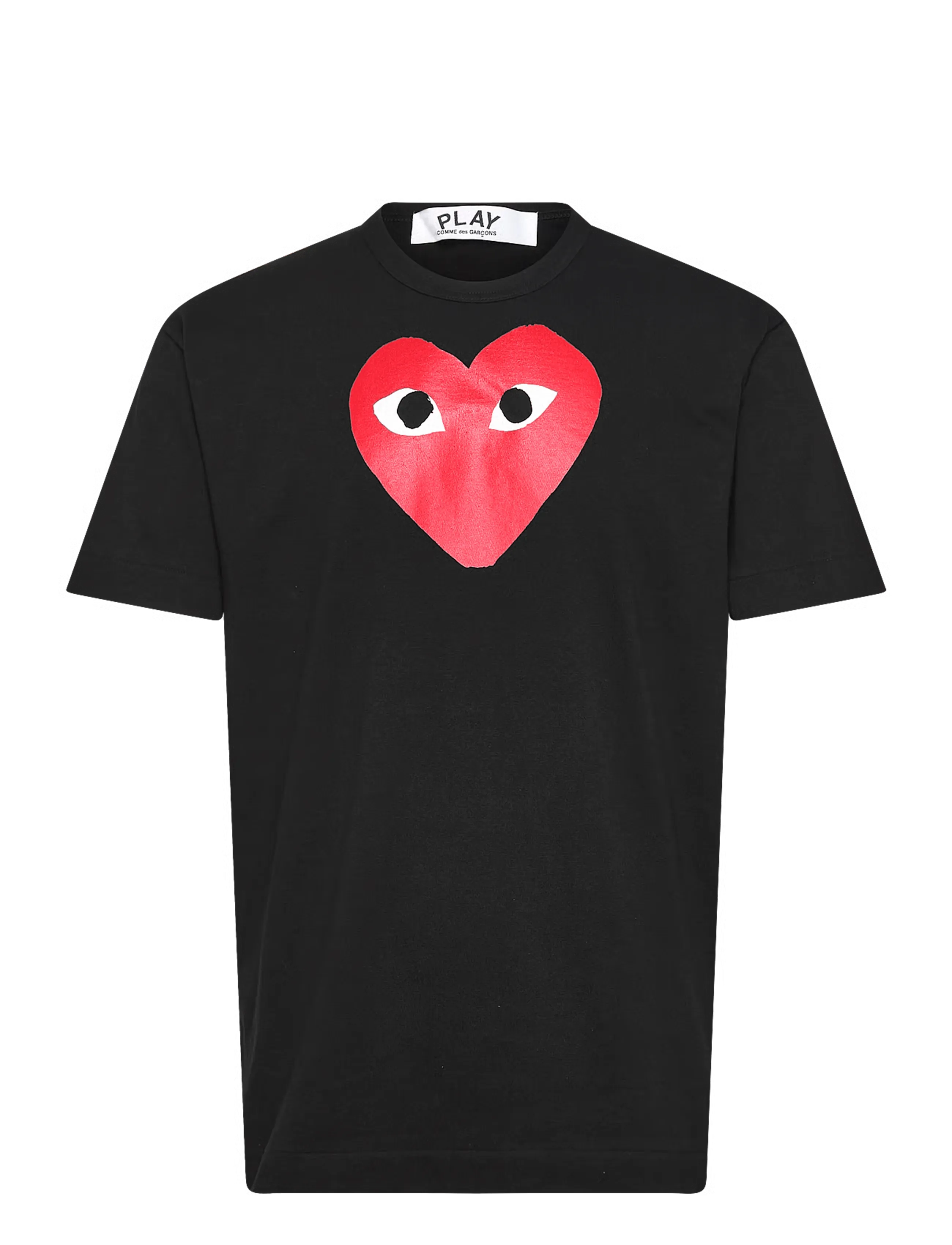 Comme des Garçons Heart Logo Short-Sleeve - T-särgid ja alussärgid - BLACK / black