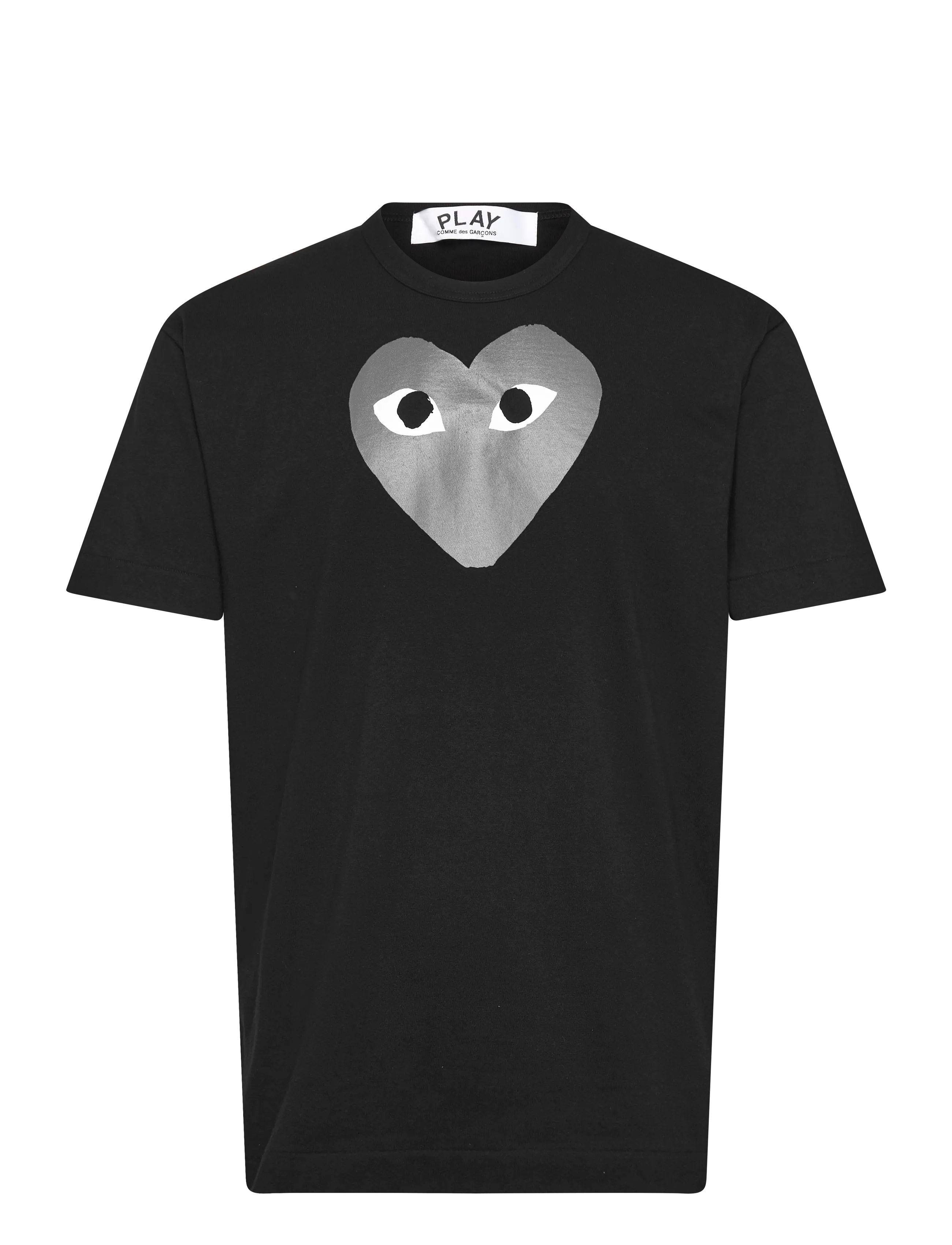Comme des Garçons Heart Logo Short-Sleeve - Lyhythihaiset - BLACK / black