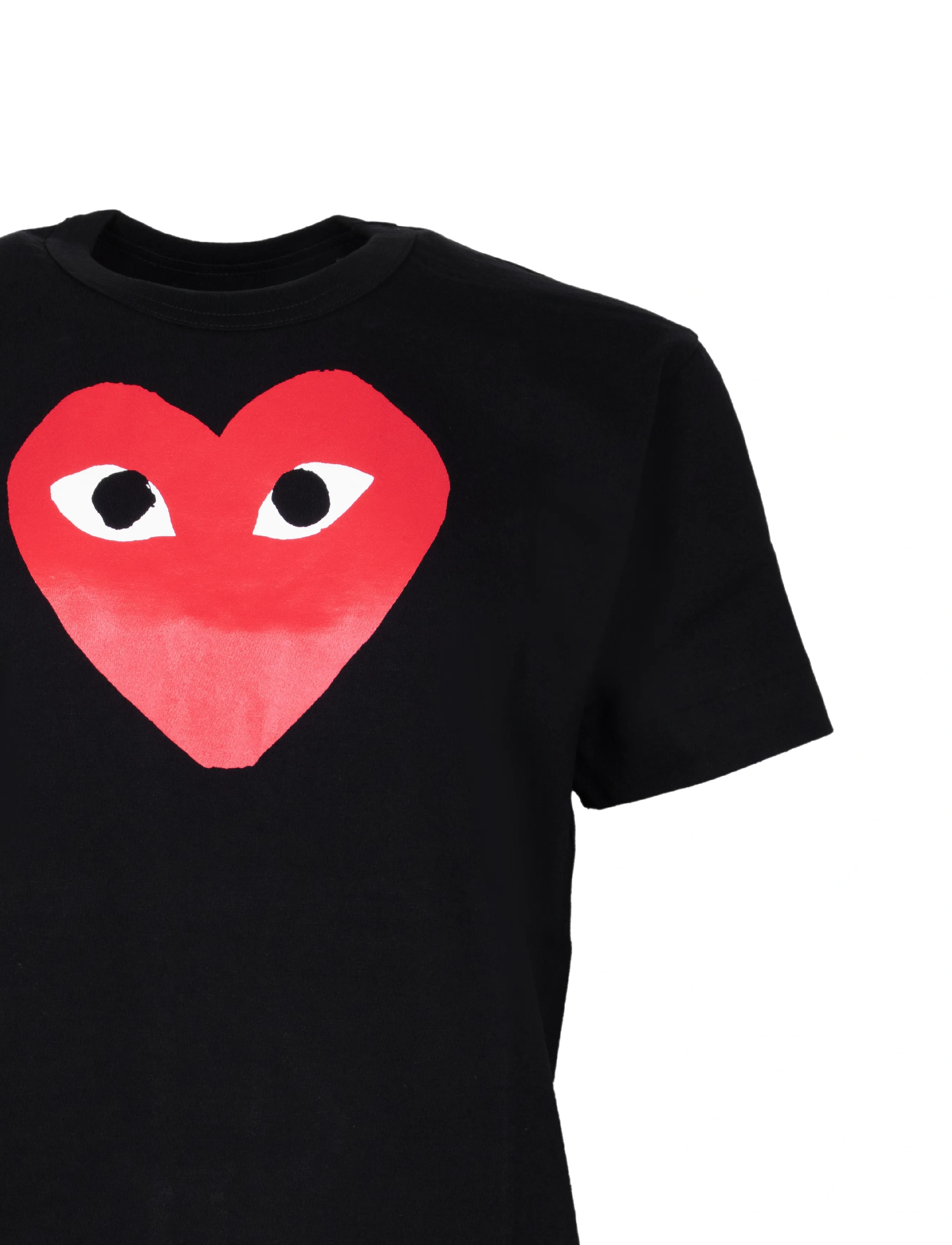 Comme des Garçons - Heart Logo Short-Sleeve - t-shirts à manches courtes - black - 2