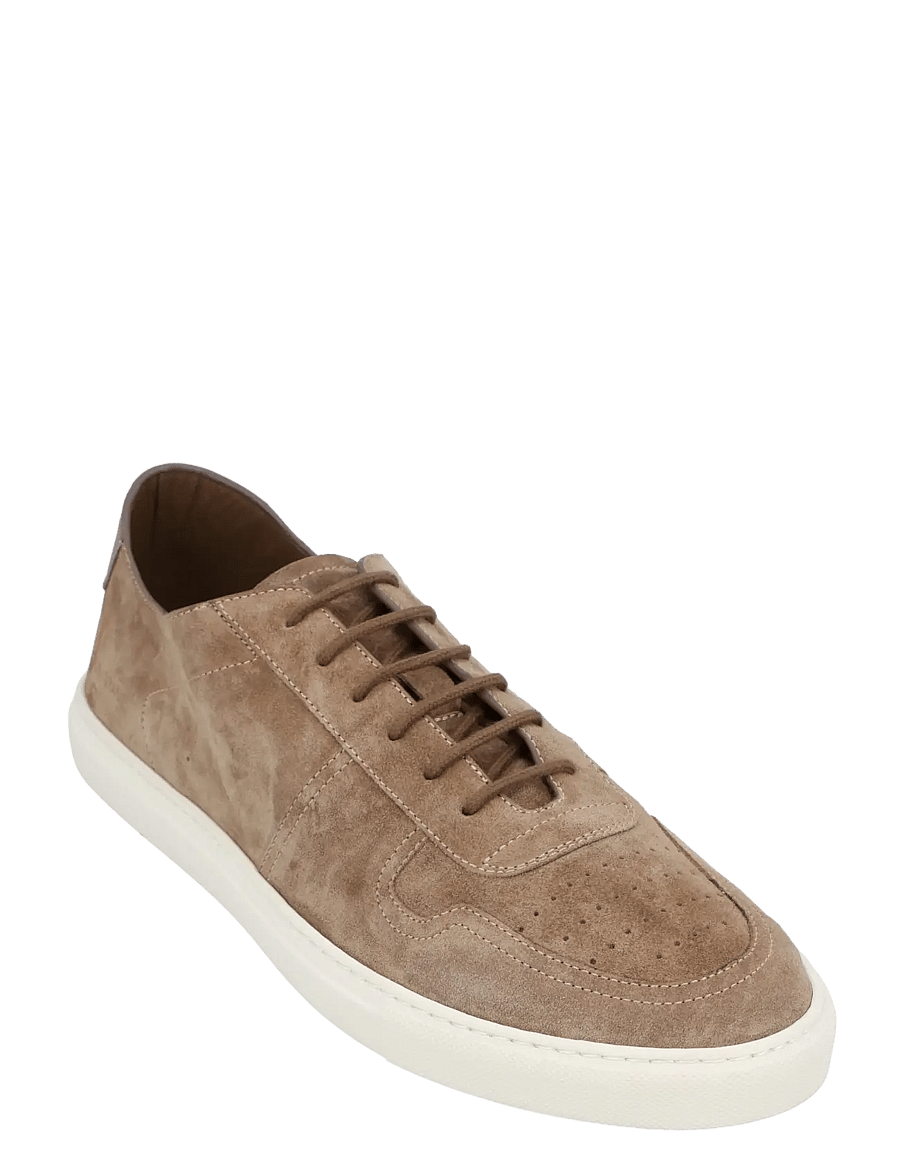Common Projects - Bball Slim Deconstructed Suede Sneakers - low-top sneaker - grey - 0