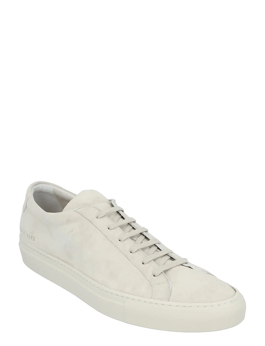 Common Projects - Original Achilles Suede Sneakers - low-top sneaker - cream - 0