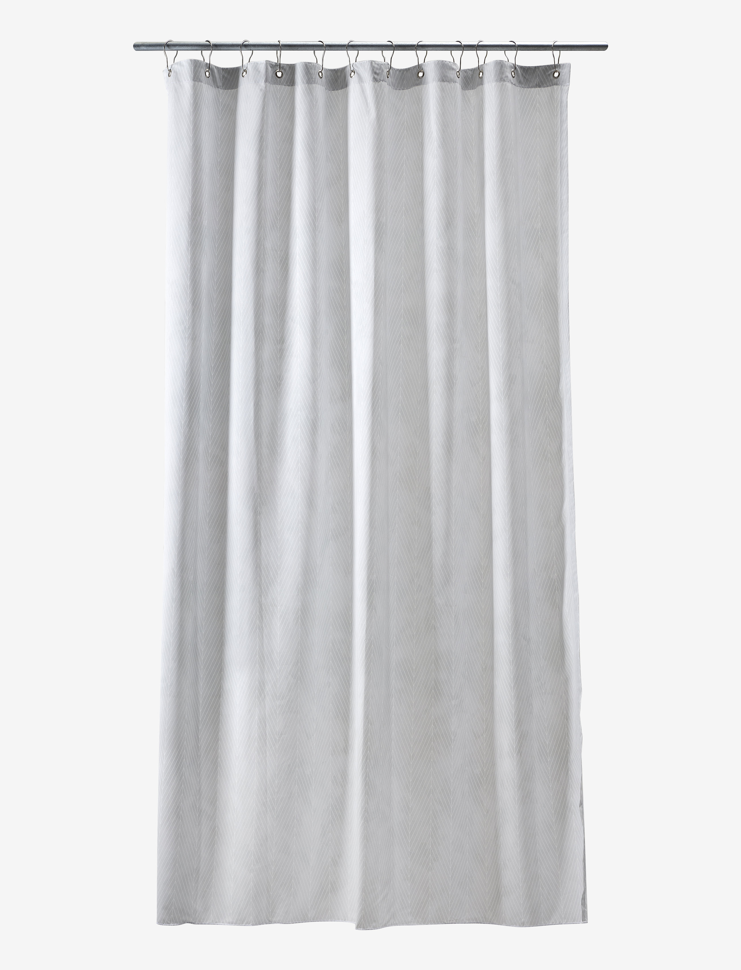 compliments Pine Shower Curtain W/Eyelets 200 Cm, Bruseforhæng, Grå, Str: 140X200CM