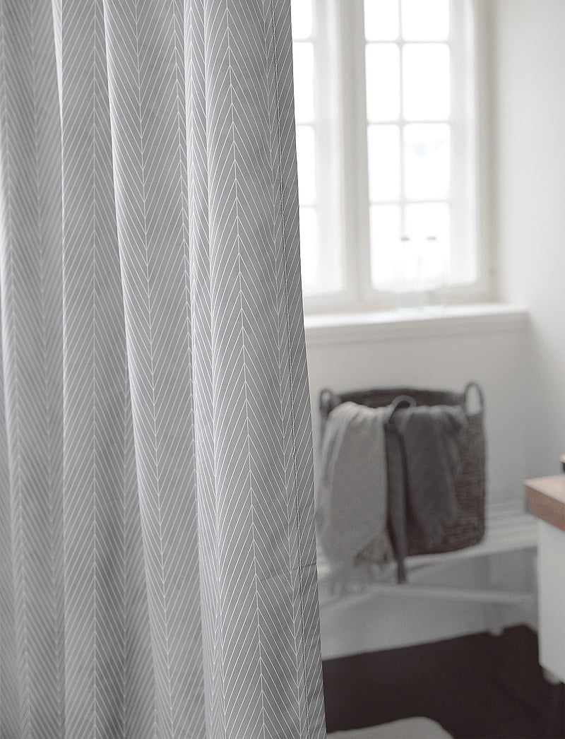 compliments - Pine shower curtain w/eyelets 200 cm - osta hinna alusel - light grey - 1