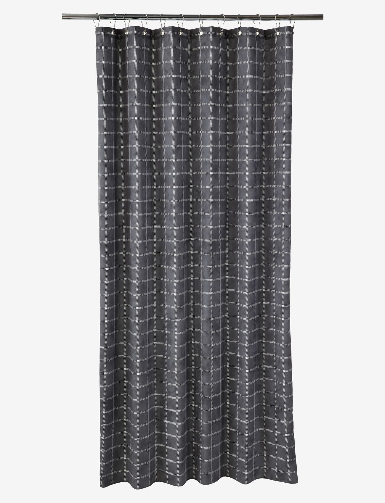 compliments - Room shower curtain w/eyelets 200 cm - duschdraperier - dark grey - 0