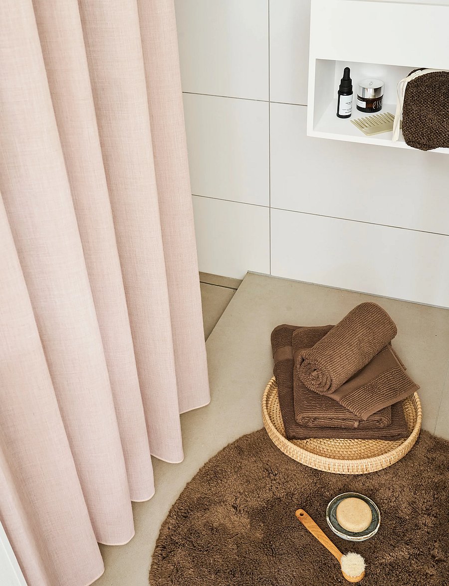 compliments - Flax Shower Curtain - duschvorhänge - nude - 1