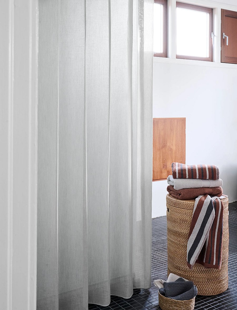 compliments - Flax Shower Curtain - duschvorhänge - taupe - 1