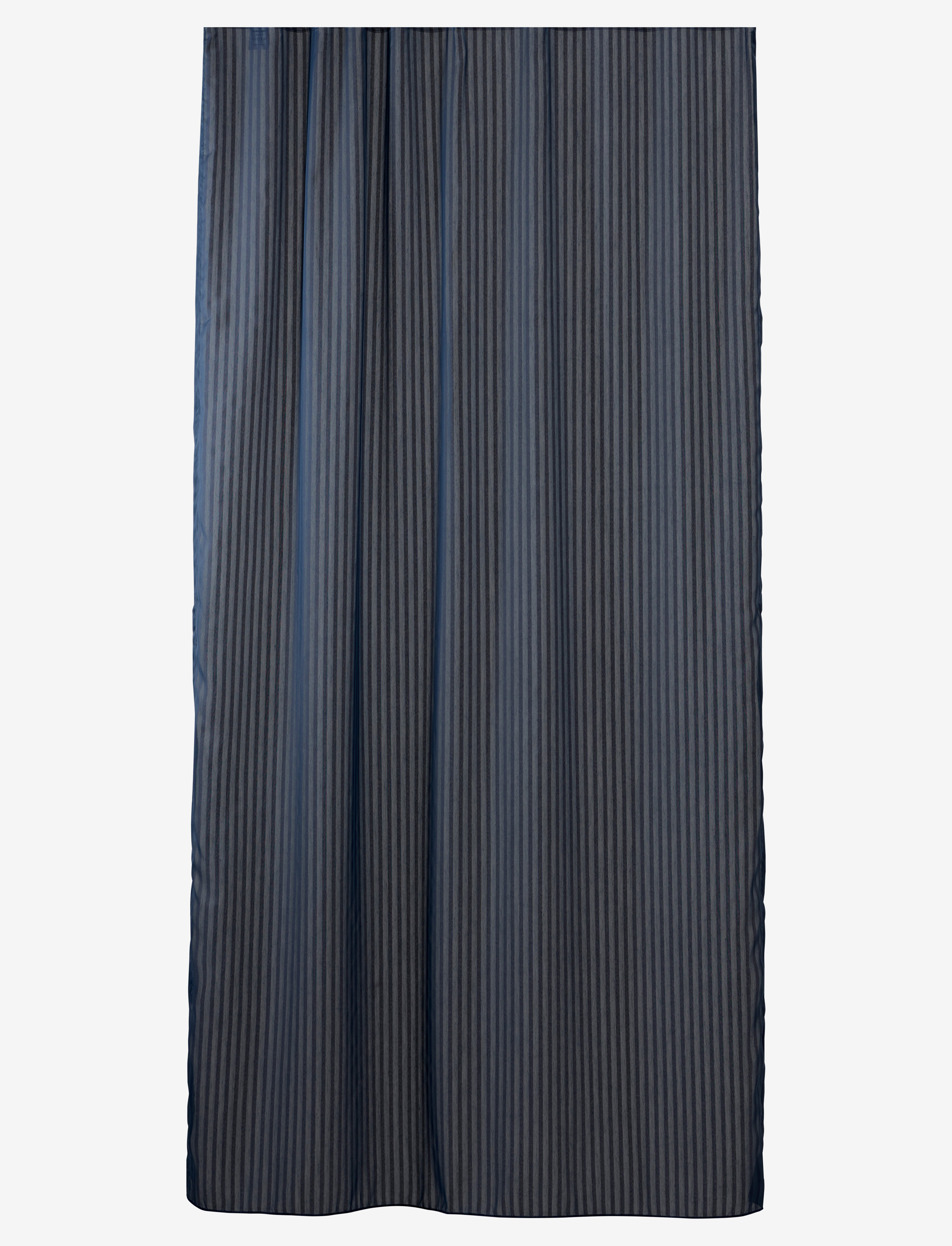 compliments Lines Shower Curtain W/Eyelets 200 Cm, 140X200 cm, Bathroom Textiles, Blau - Curtains, Homeware