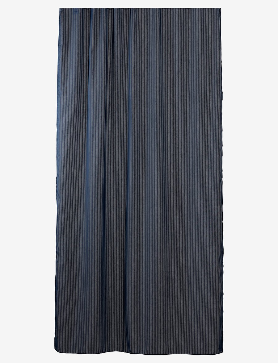 compliments - Lines shower curtain w/eyelets 200 cm - dušikardinad - deep blue - 0