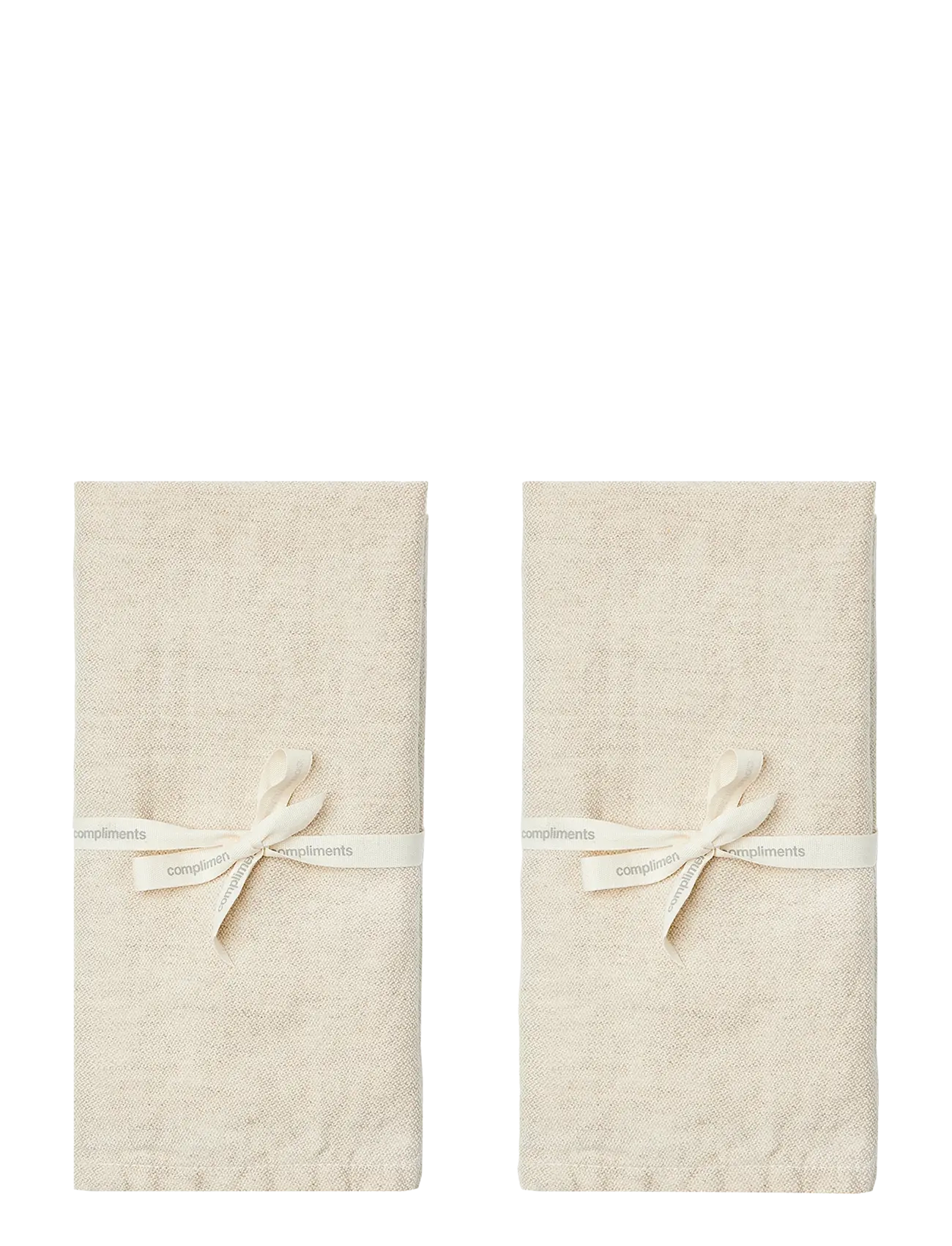 compliments Arles Napkin 45X45 Cm 2 Pack, Cloth Serviet, Beige, Str: 45X45CM