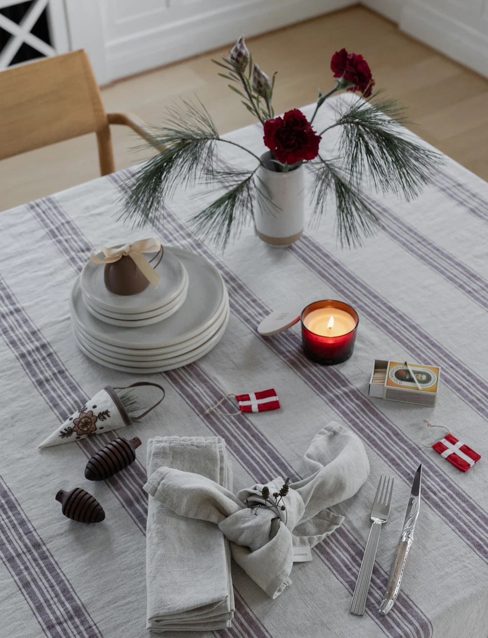 compliments - Arles Napkin 45x45 cm - 2 Pack - stoffservietten - linen - 3