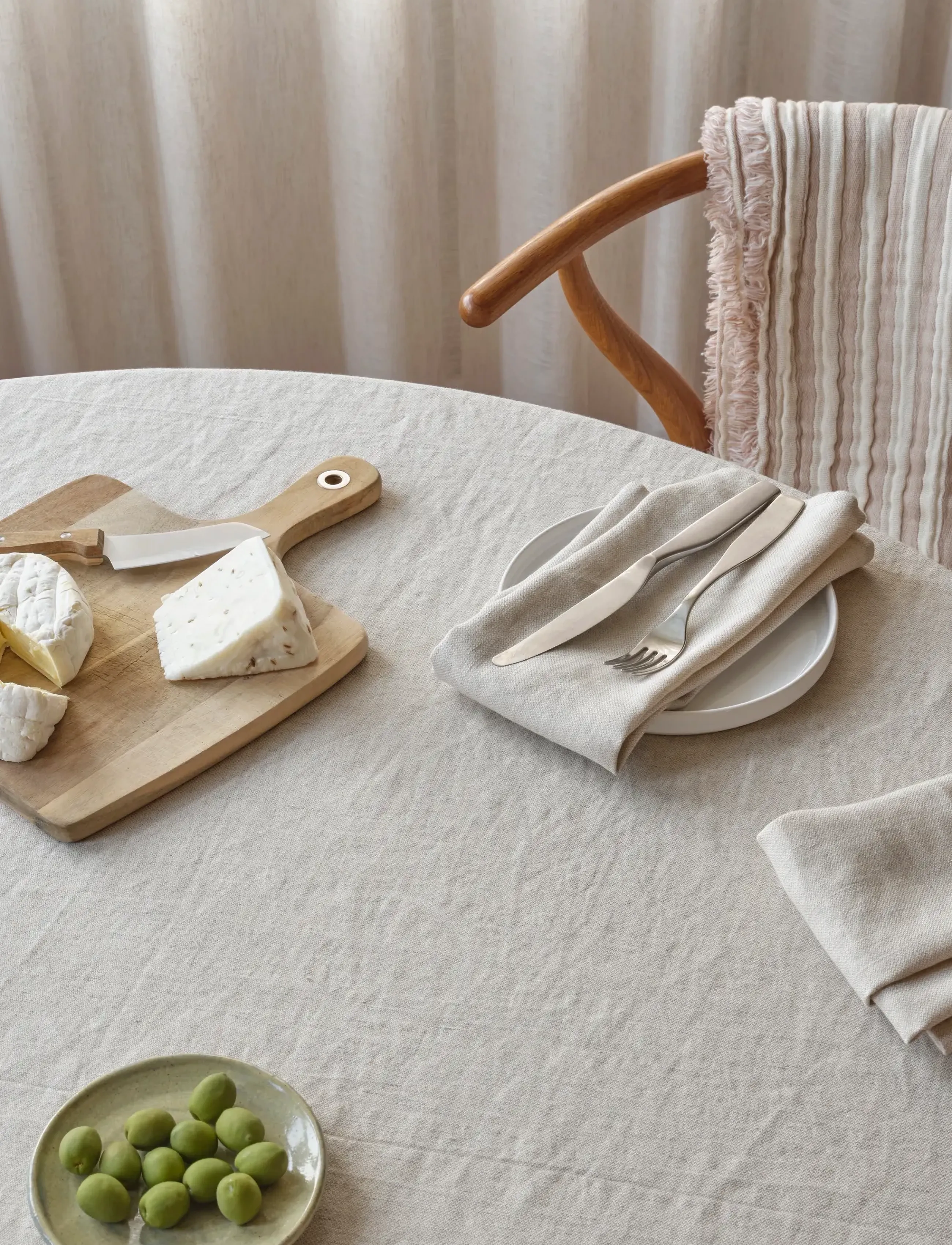 compliments Arles Table Cloth, 150X250 cm, Beige, Køkkentekstiler > Duge Og Bordløbere, Unisex