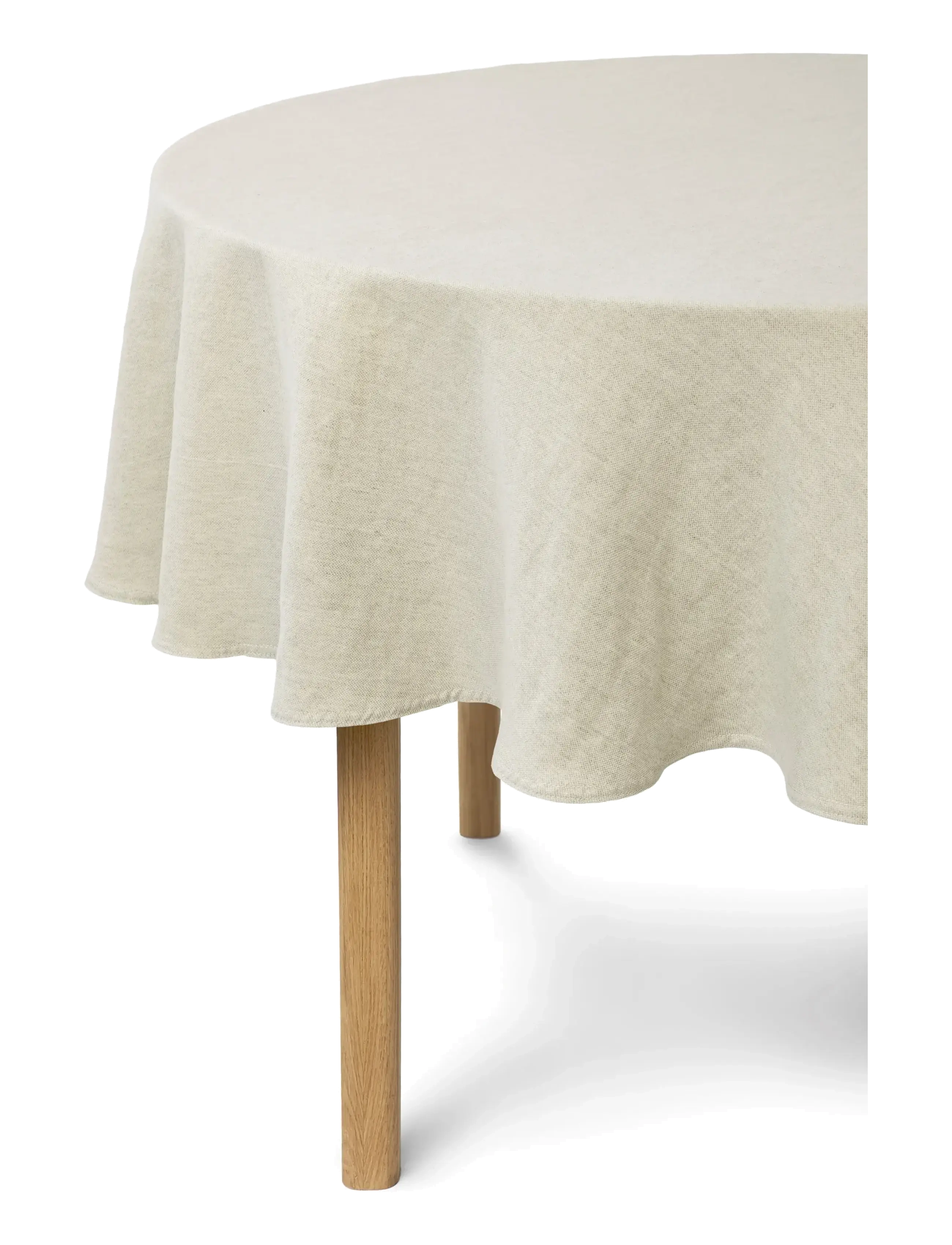 compliments Arles Table Cloth, Ø 180 cm, Beige, Køkkentekstiler > Duge Og Bordløbere, Unisex