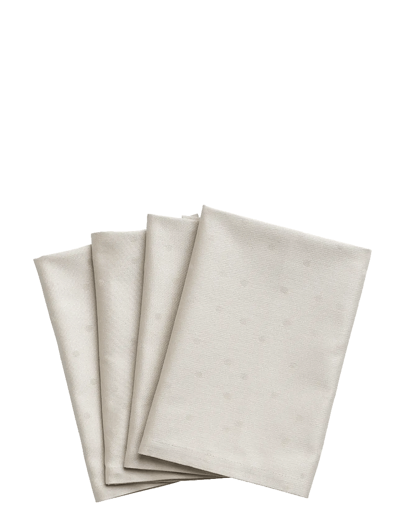compliments - Confetti Damask Napkin 45x45 cm - 4 Pack - tygservetter - moon - 0