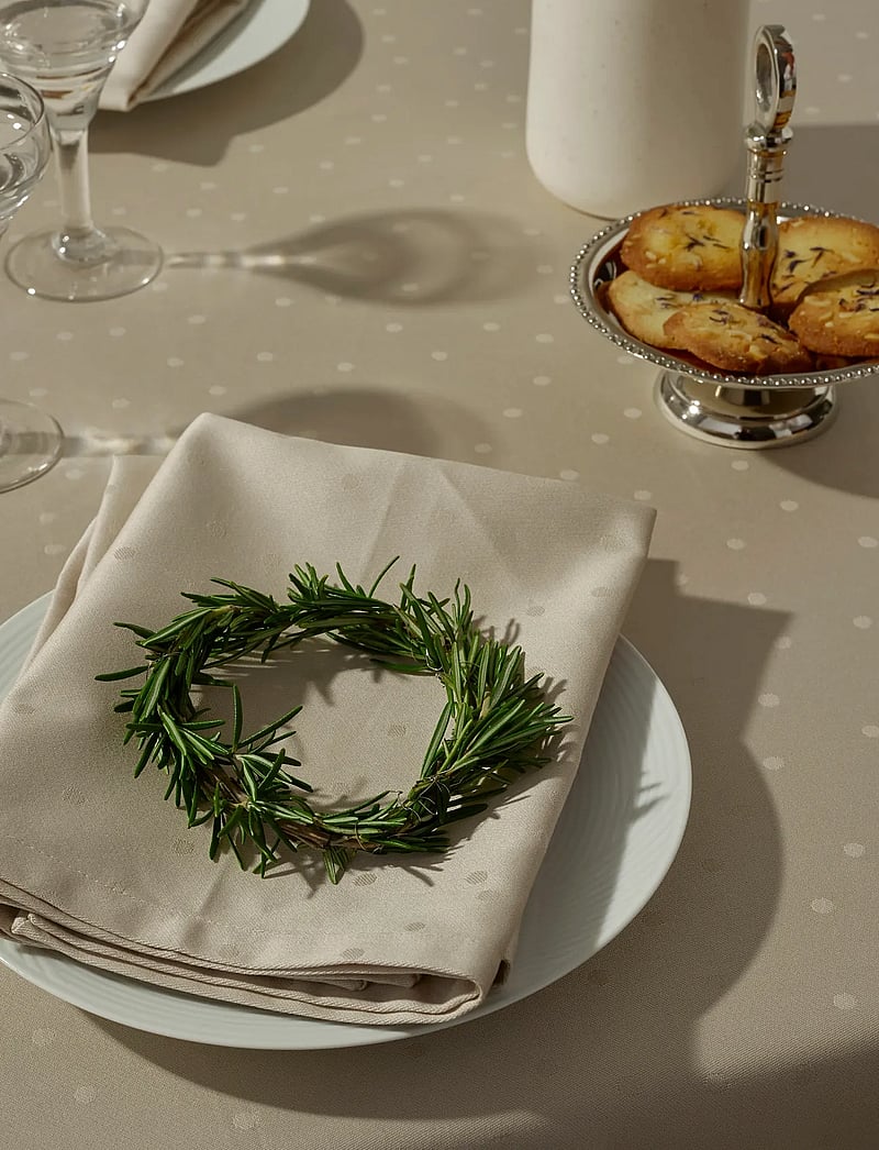 compliments - Confetti Damask Napkin 45x45 cm - 4 Pack - tygservetter - moon - 5