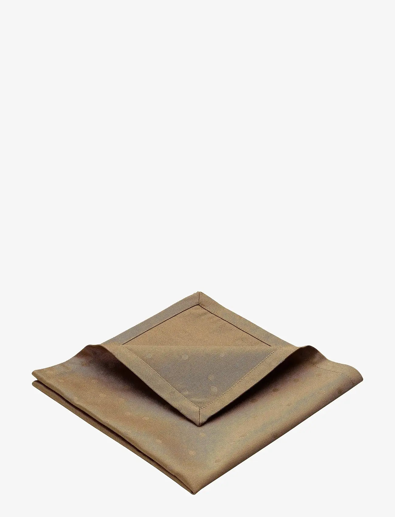 compliments - Confetti Damask Napkin 45x45 cm - 4 Pack - linased ja puuvillased salvrätikud - walnut - 2
