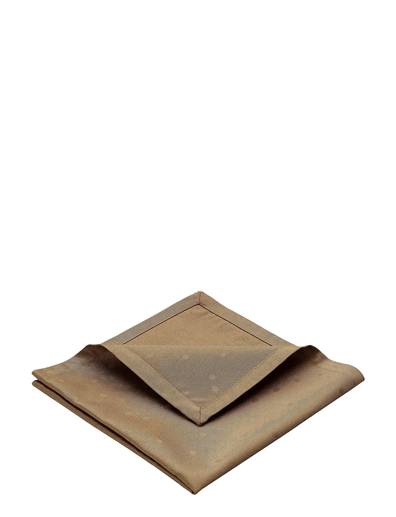 compliments - Confetti Damask Napkin 45x45 cm - 4 Pack - linased ja puuvillased salvrätikud - walnut - 2