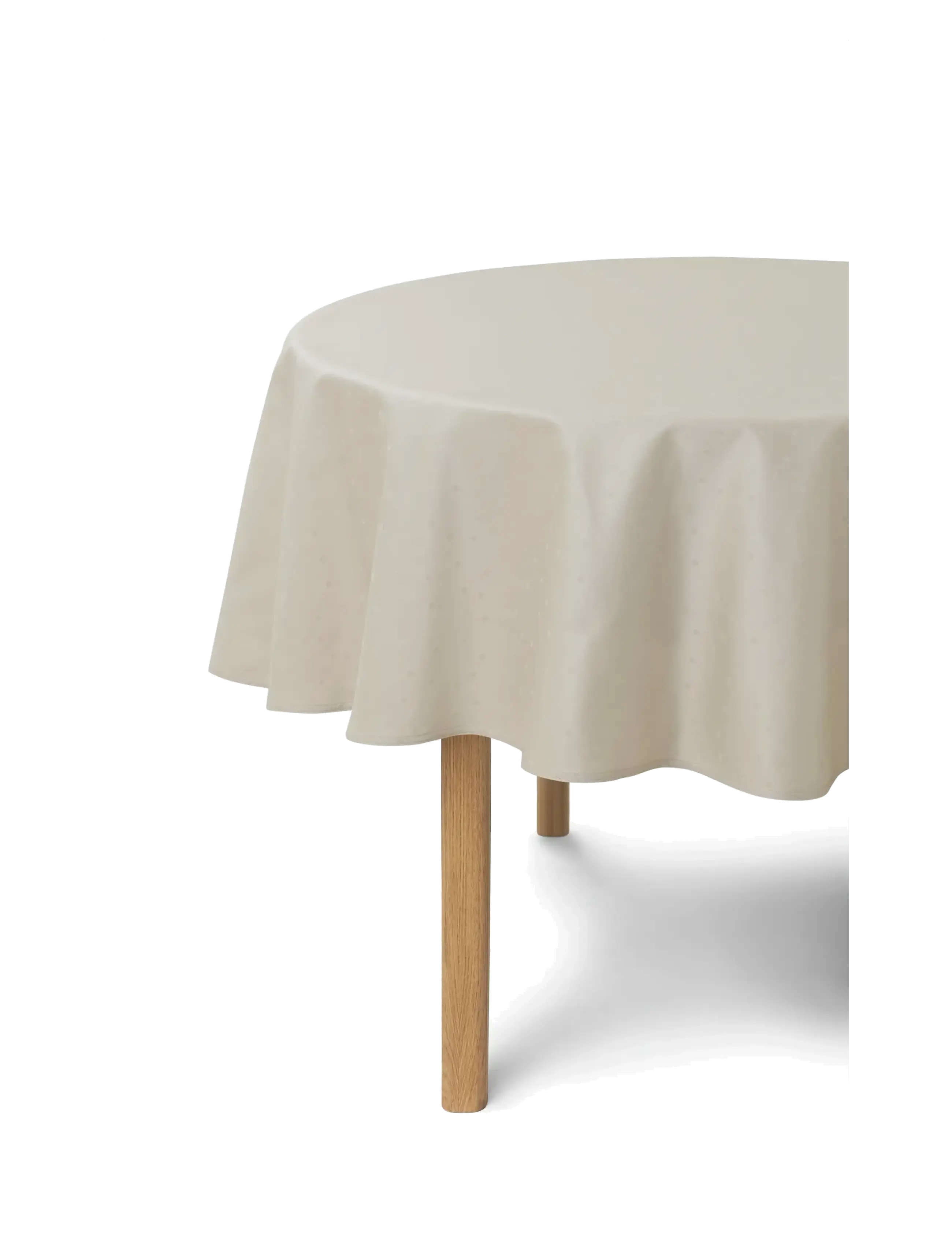 COMPLIMENTS Confetti Damask Table Cloth Beige - Ø 200 CM - Unisex