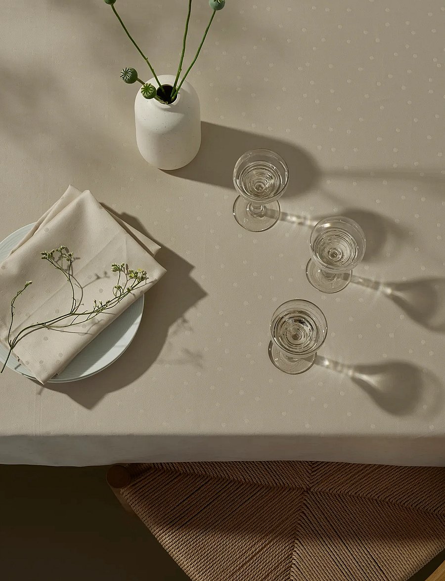 compliments - Confetti Damask Table Cloth - tischdecken & tischläufer - moon - 2