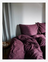 compliments - Stone Bed Linen 140x200/60x63  cm - sengesæt - bordeaux - 2