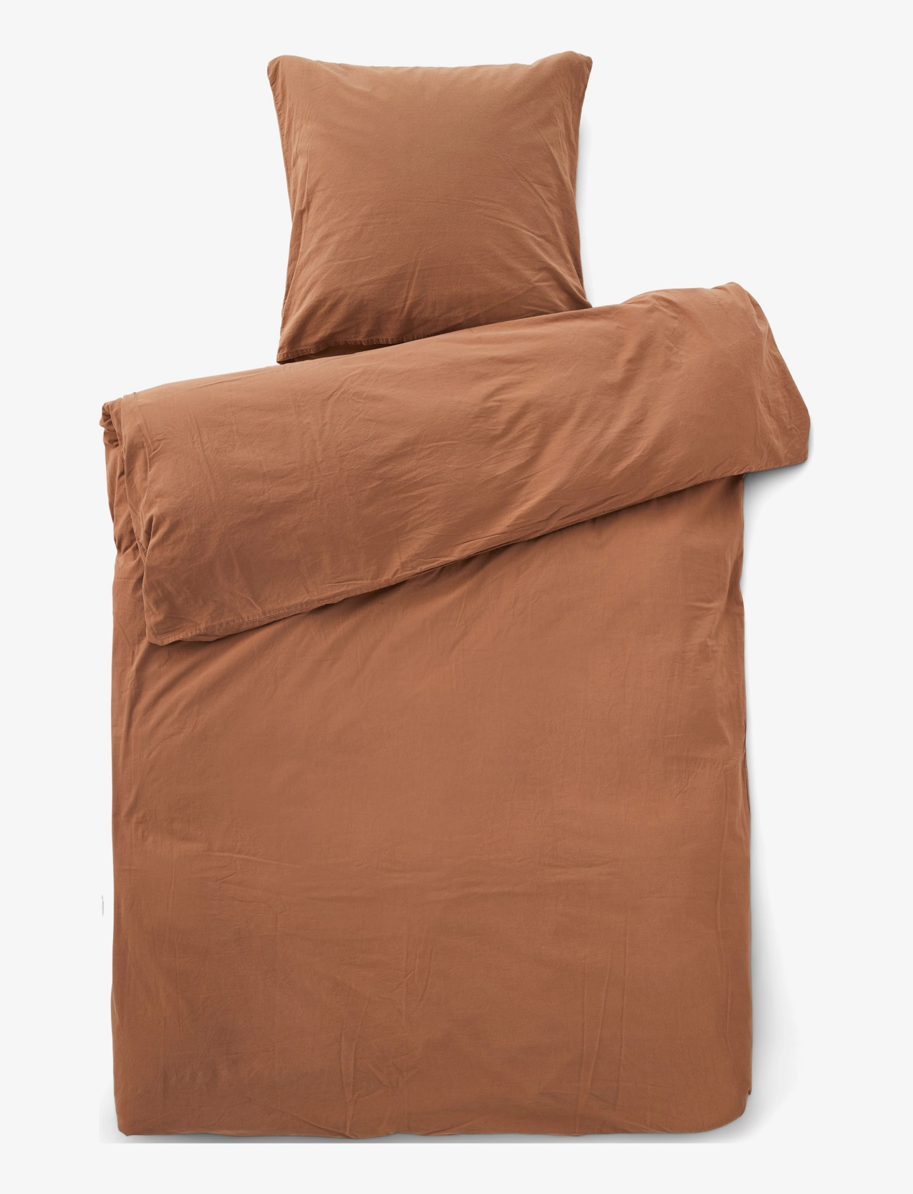 compliments Stone Bed Linen 140x200/60x63  cm - Sengesæt - BROWN / brown