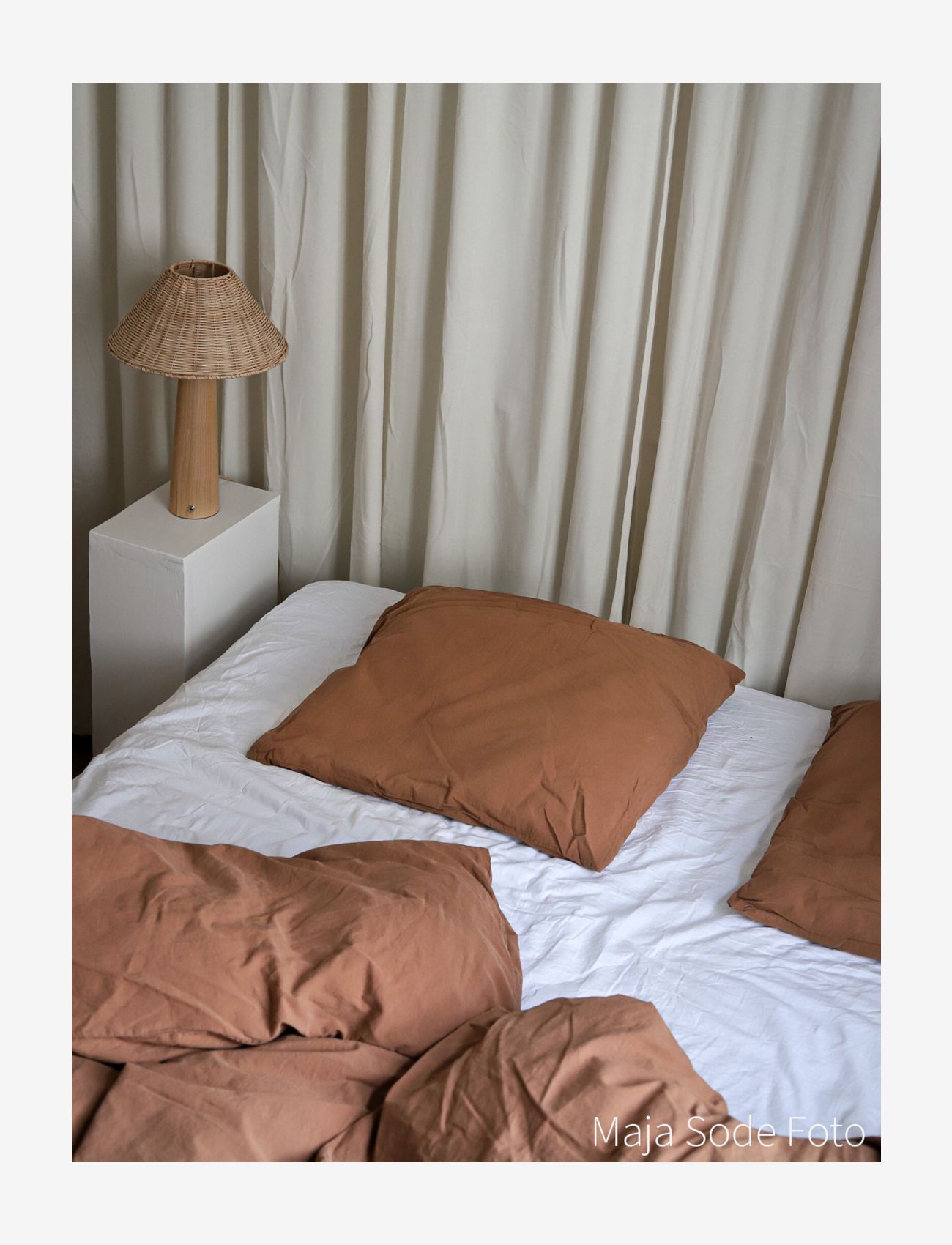compliments - Stone Bed Linen 140x200/60x63  cm - sengesæt - brown - 3