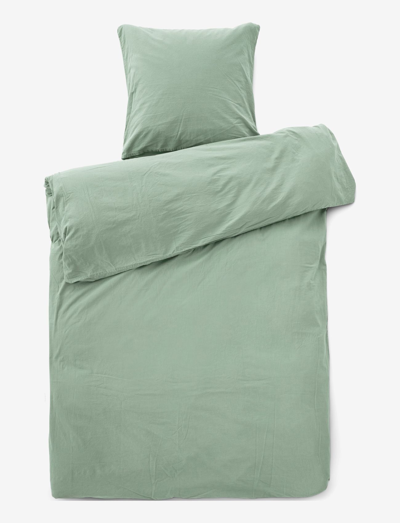 compliments - Stone Bed Linen 140x200/60x63  cm - sengesæt - dusty green - 1