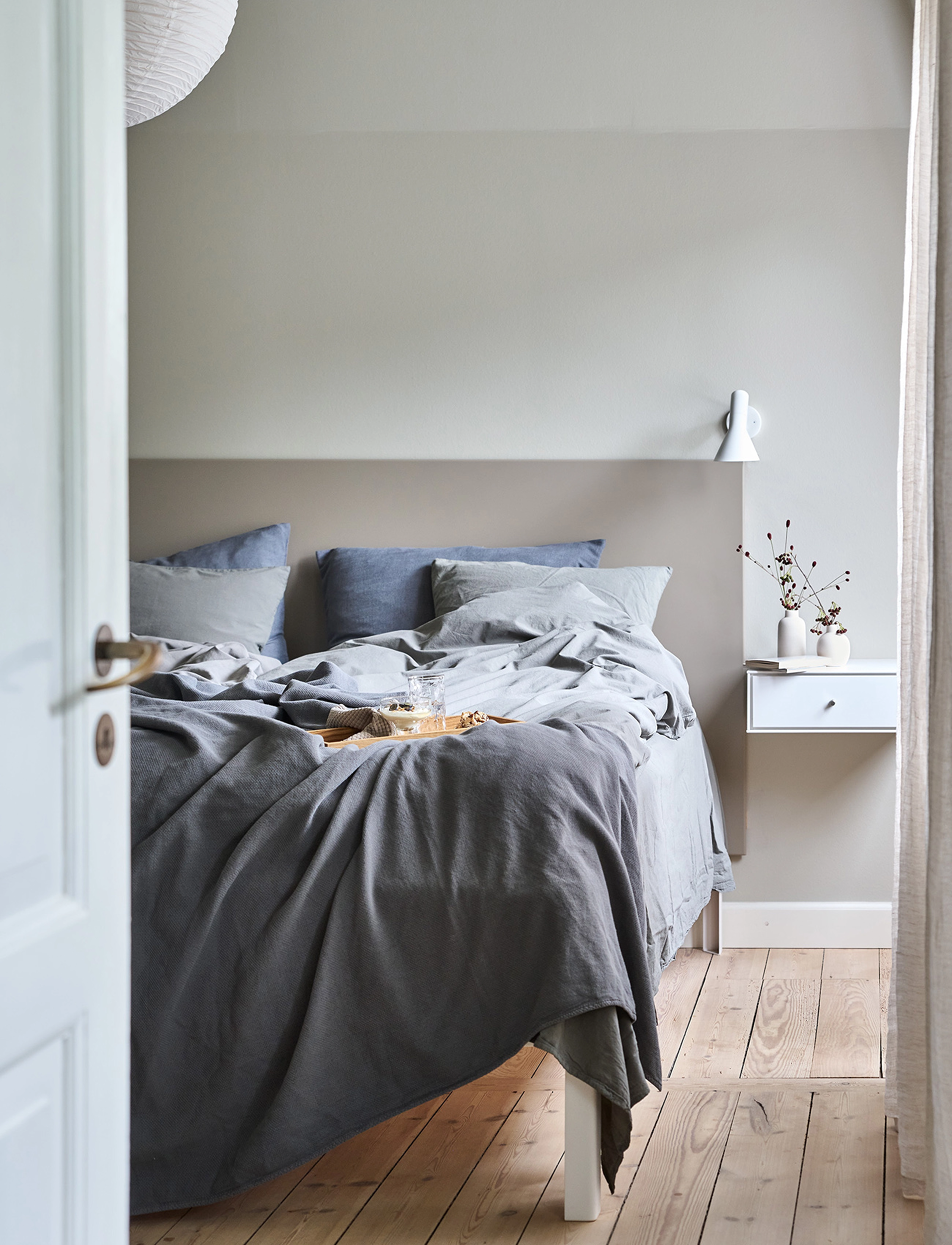 compliments Stone Bed Linen 140X200/60X63 cm, 140X200;60X63 cm, Grey, Sengetekstiler > Sengesæt, Unisex