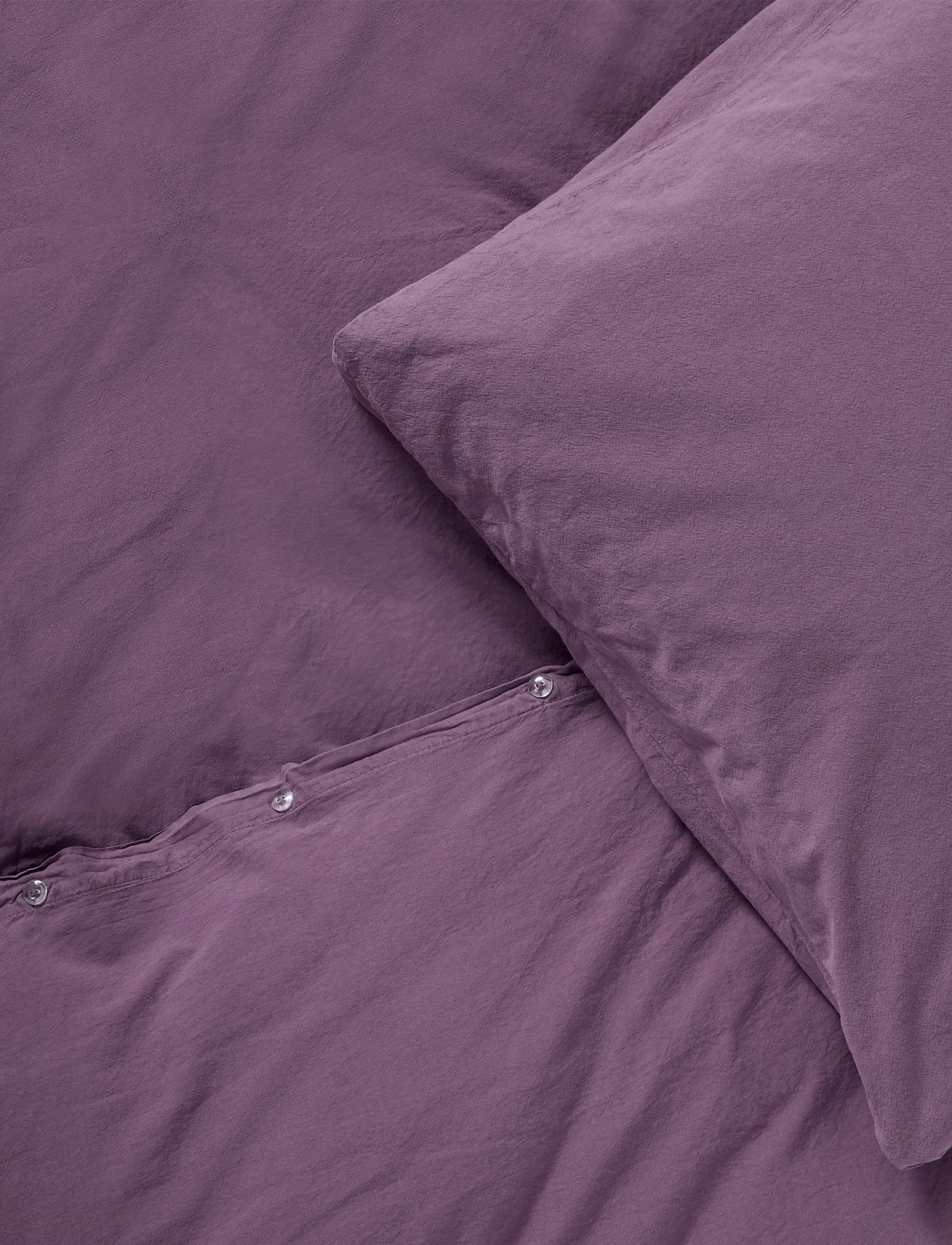 compliments - Stone Bed Linen 140x200/60x63  cm - sengesæt - plum - 2