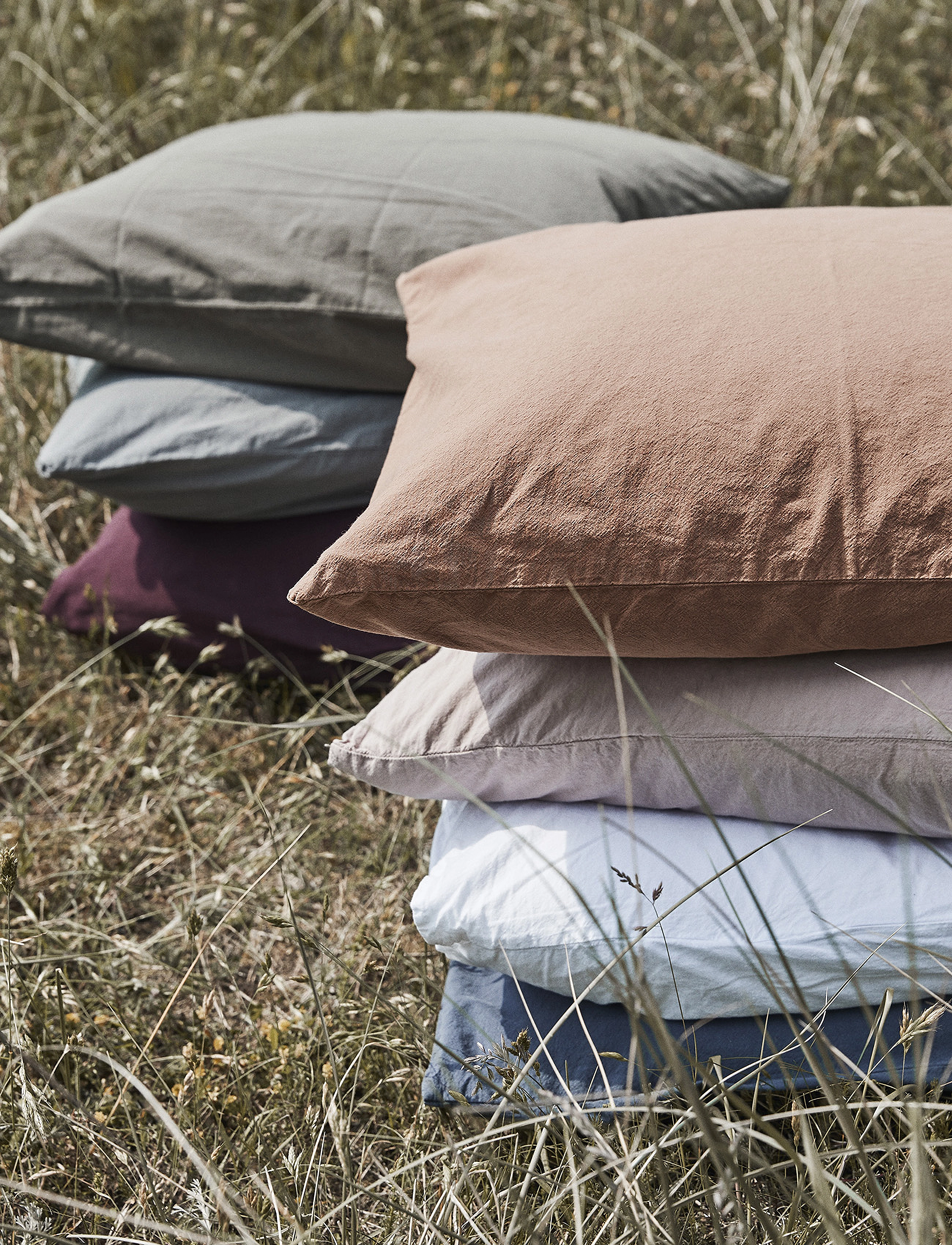compliments - Stone Bed Linen 140x200/60x63  cm - sengesæt - sky blue - 0