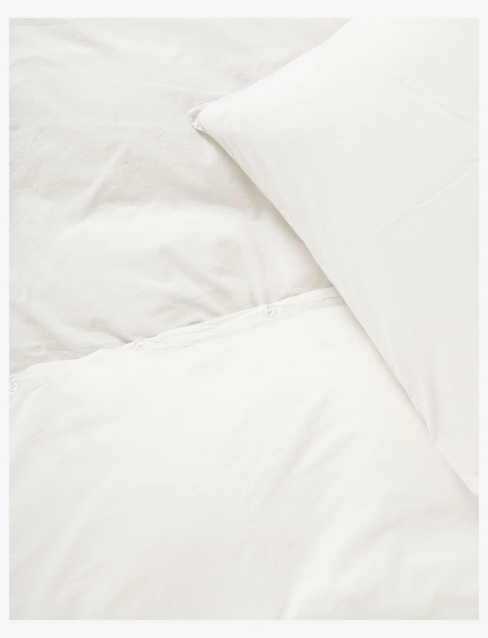 compliments - Stone Bed Linen 140x200/60x63 cm - sengesæt - white - 1