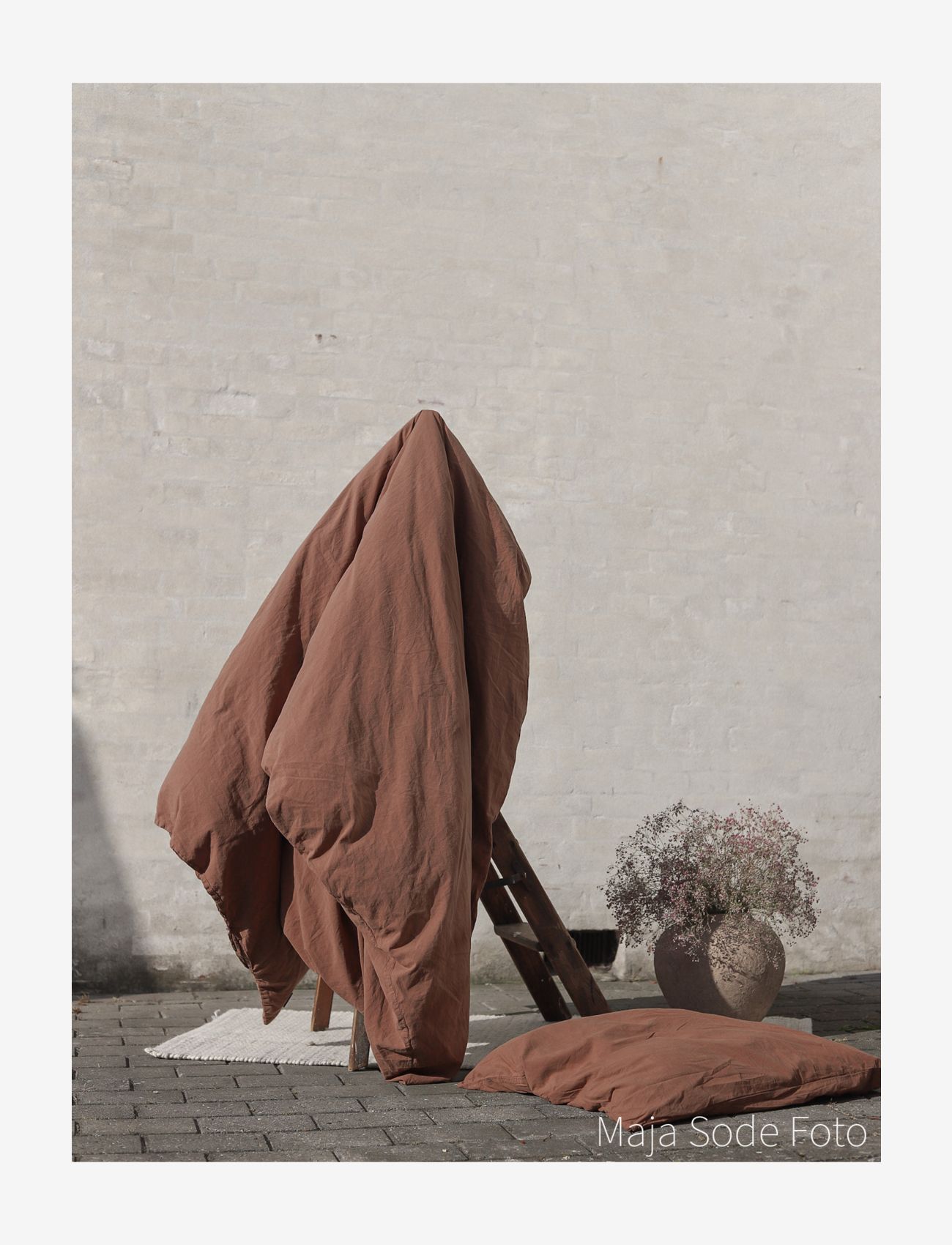 compliments - Stone Bed Linen 140x220/60x63 cm - køb efter pris - brown - 3