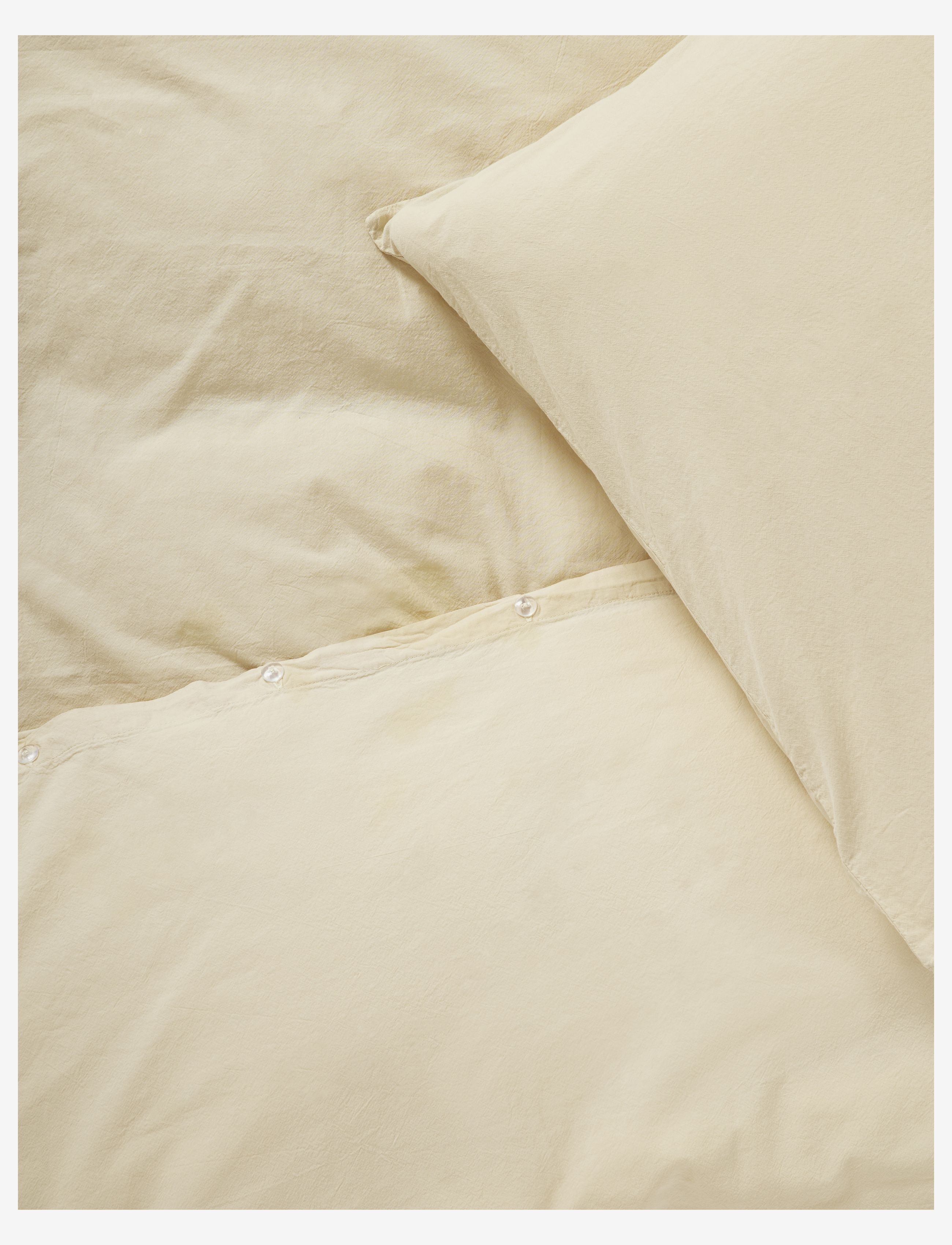 compliments - Stone Bed Linen 140x220/60x63 cm - sengesæt - champagne - 2