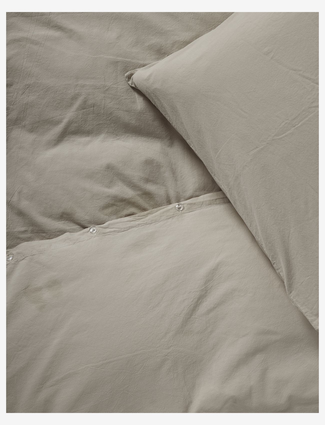 compliments - Stone Bed Linen 140x220/60x63 cm - køb efter pris - sand - 1