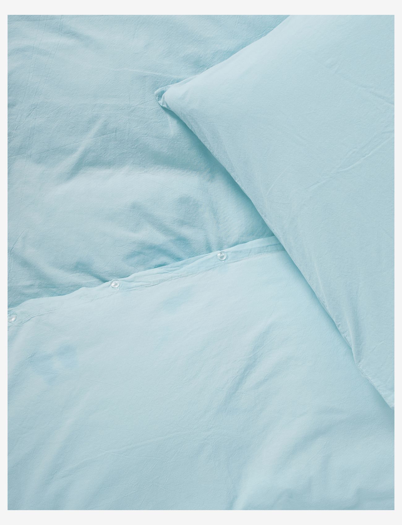 compliments - Stone Bed Linen 140x220/60x63 cm - sengesæt - sky blue - 2